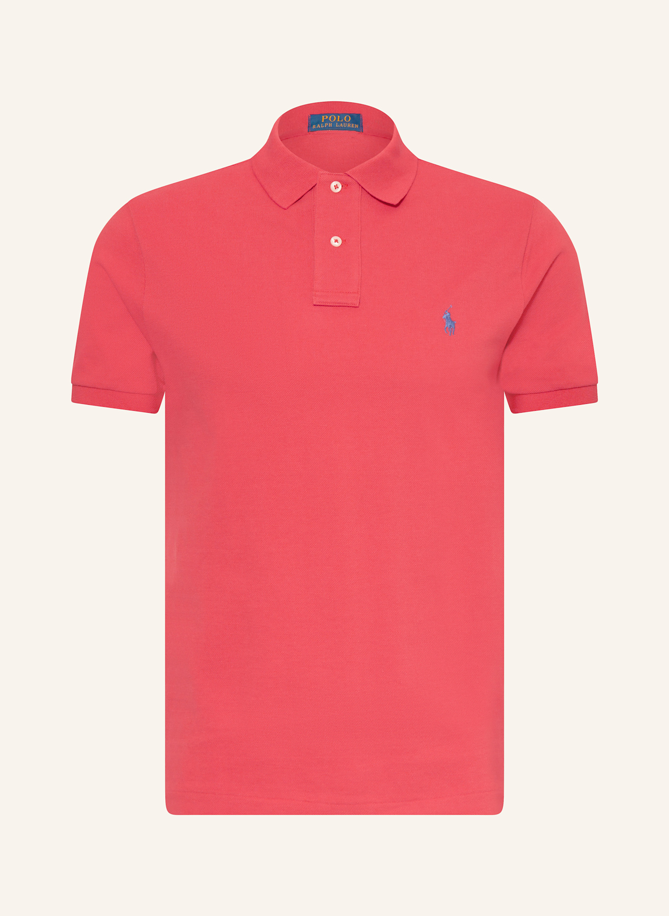 POLO RALPH LAUREN Piqué-Poloshirt Custom Slim Fit: ROT