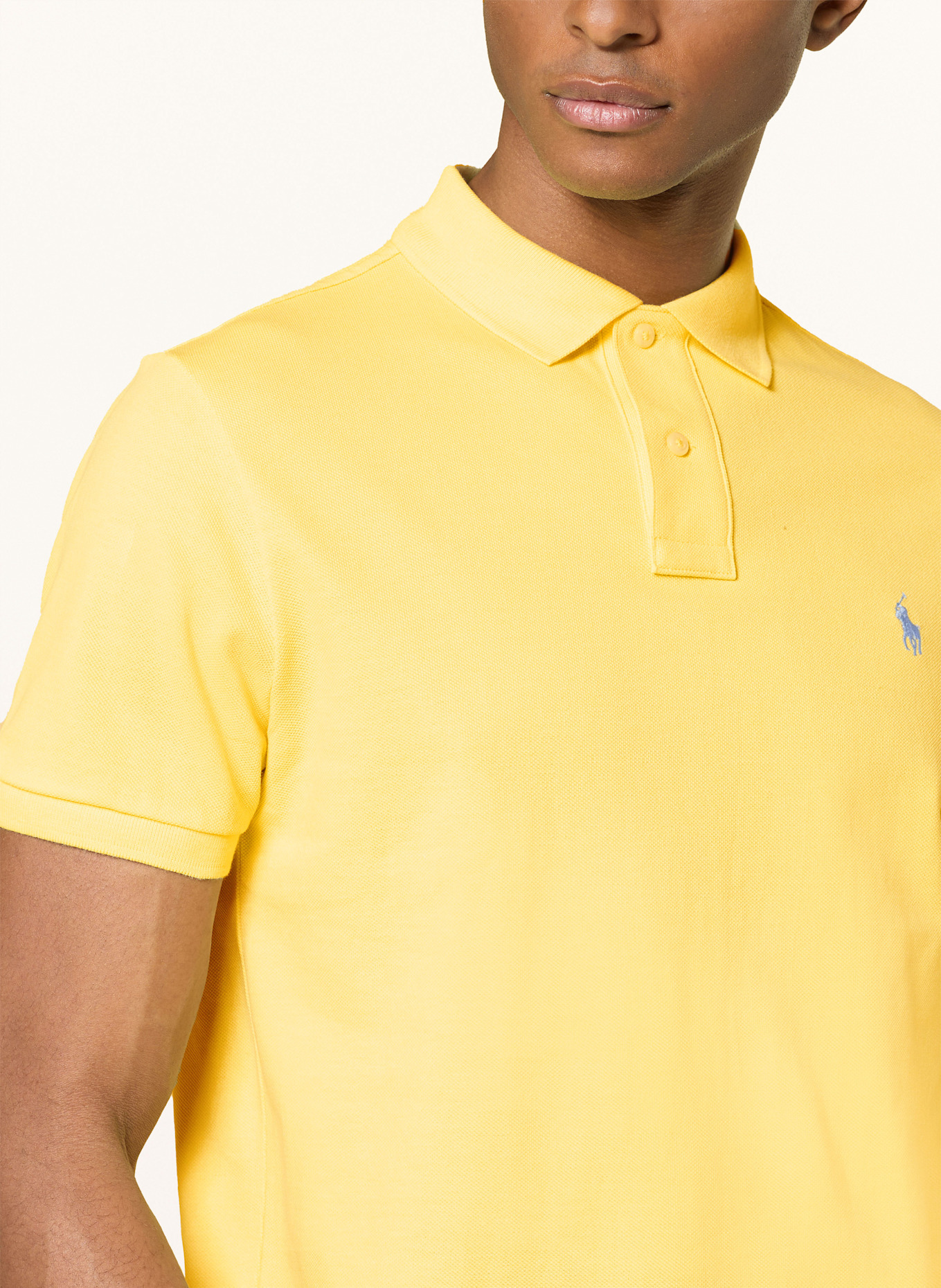 POLO RALPH LAUREN Piqué polo shirt custom slim fit: YELLOW