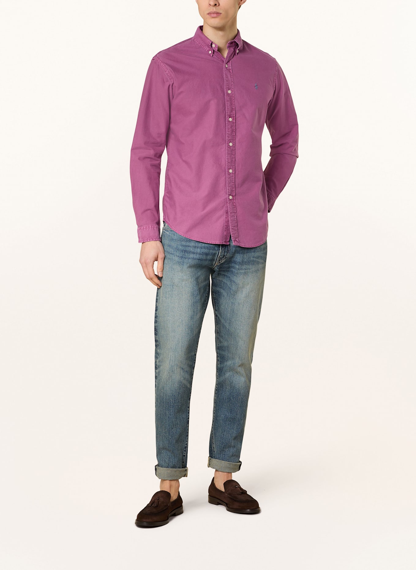 POLO RALPH LAUREN Hemd Custom Fit: DUNKELLILA