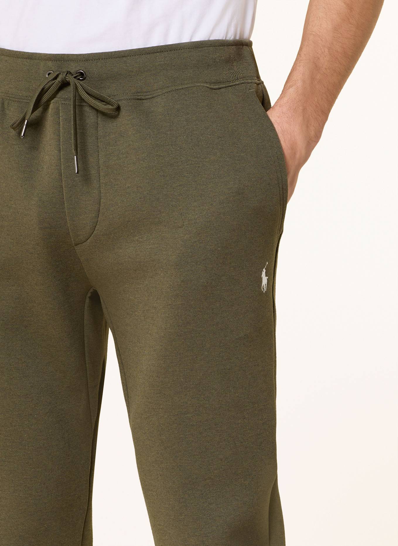 POLO RALPH LAUREN Tepláky: TMAVĚ ZELENÁ