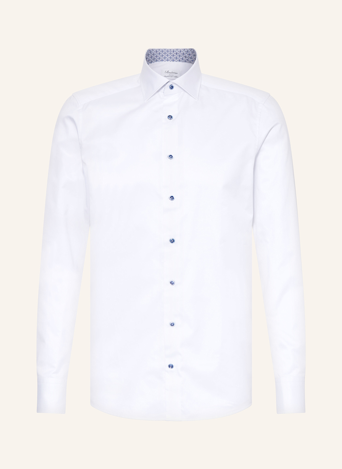 Stenströms Hemd Slimline Fit: WEISS