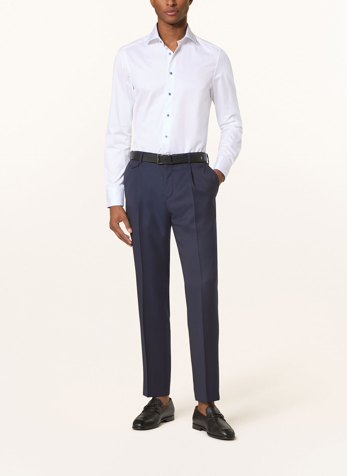 Stenströms Hemd Slimline Fit: WEISS