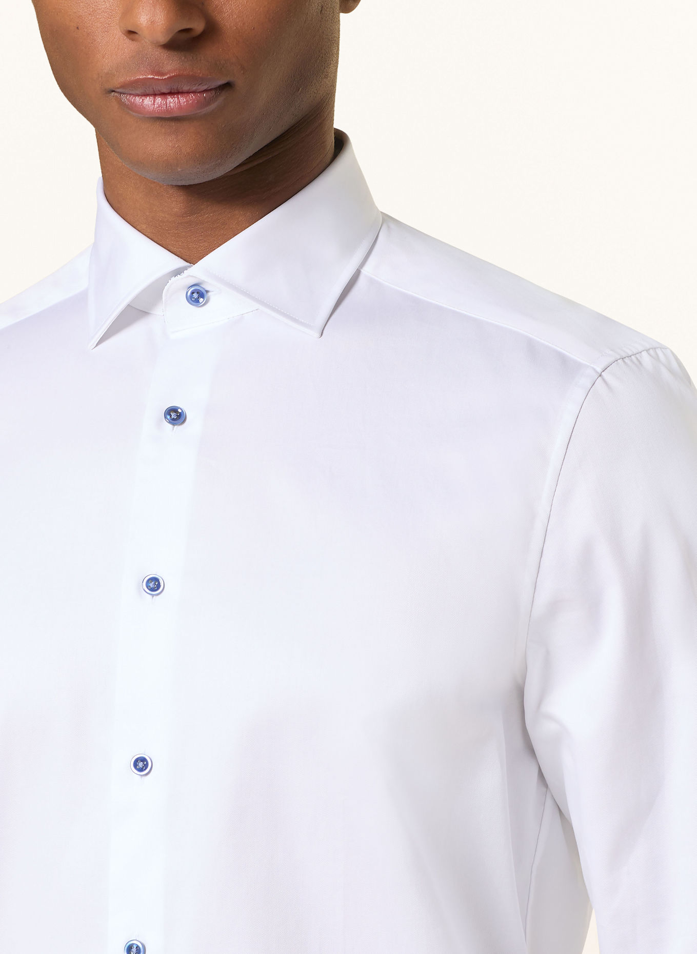 Stenströms Hemd Slimline Fit: WEISS