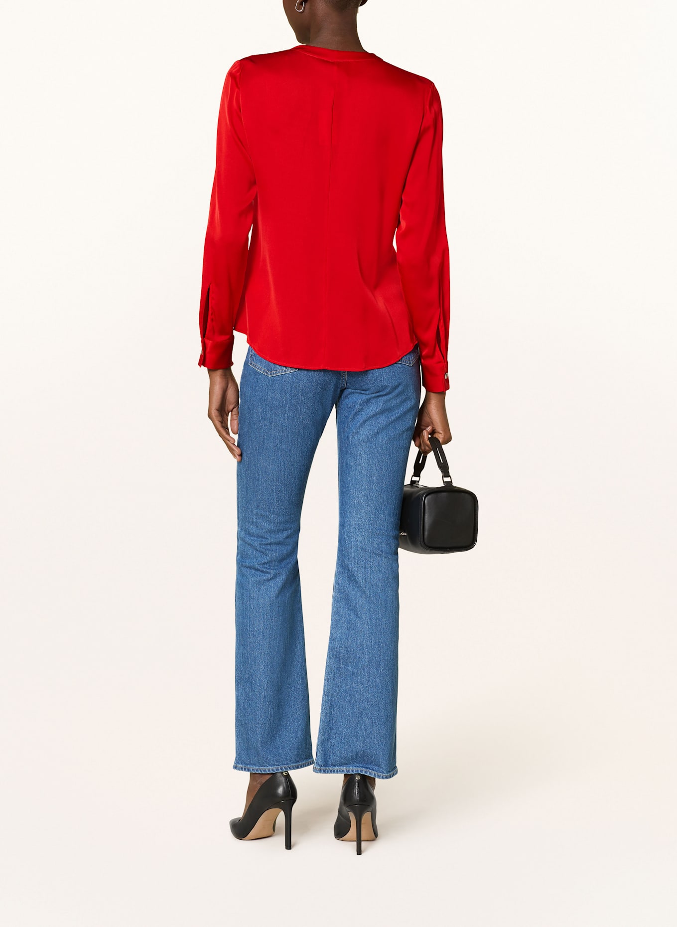 BOSS Seidenbluse BANORAH: ROT