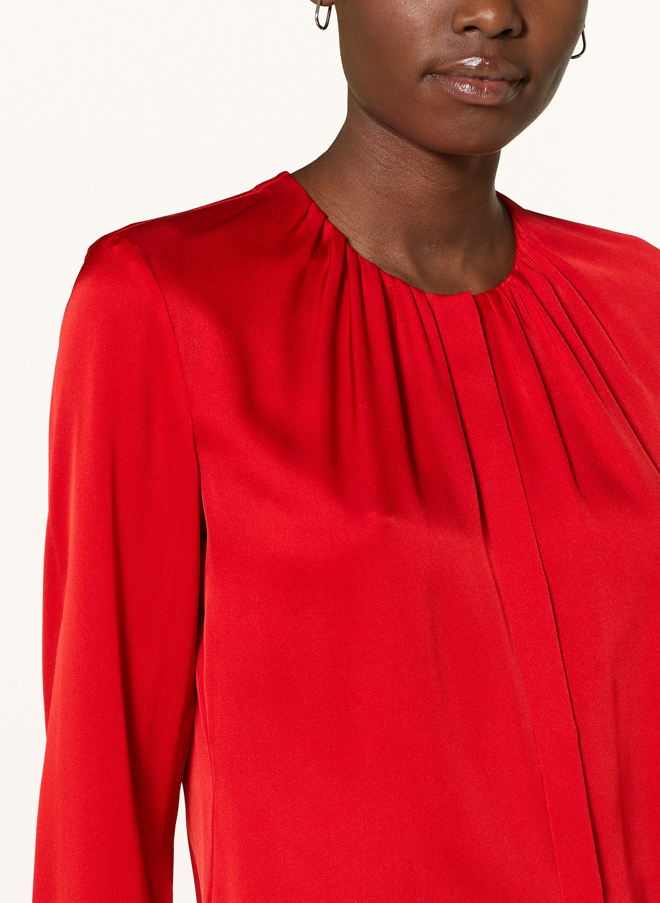 BOSS Seidenbluse BANORAH: ROT