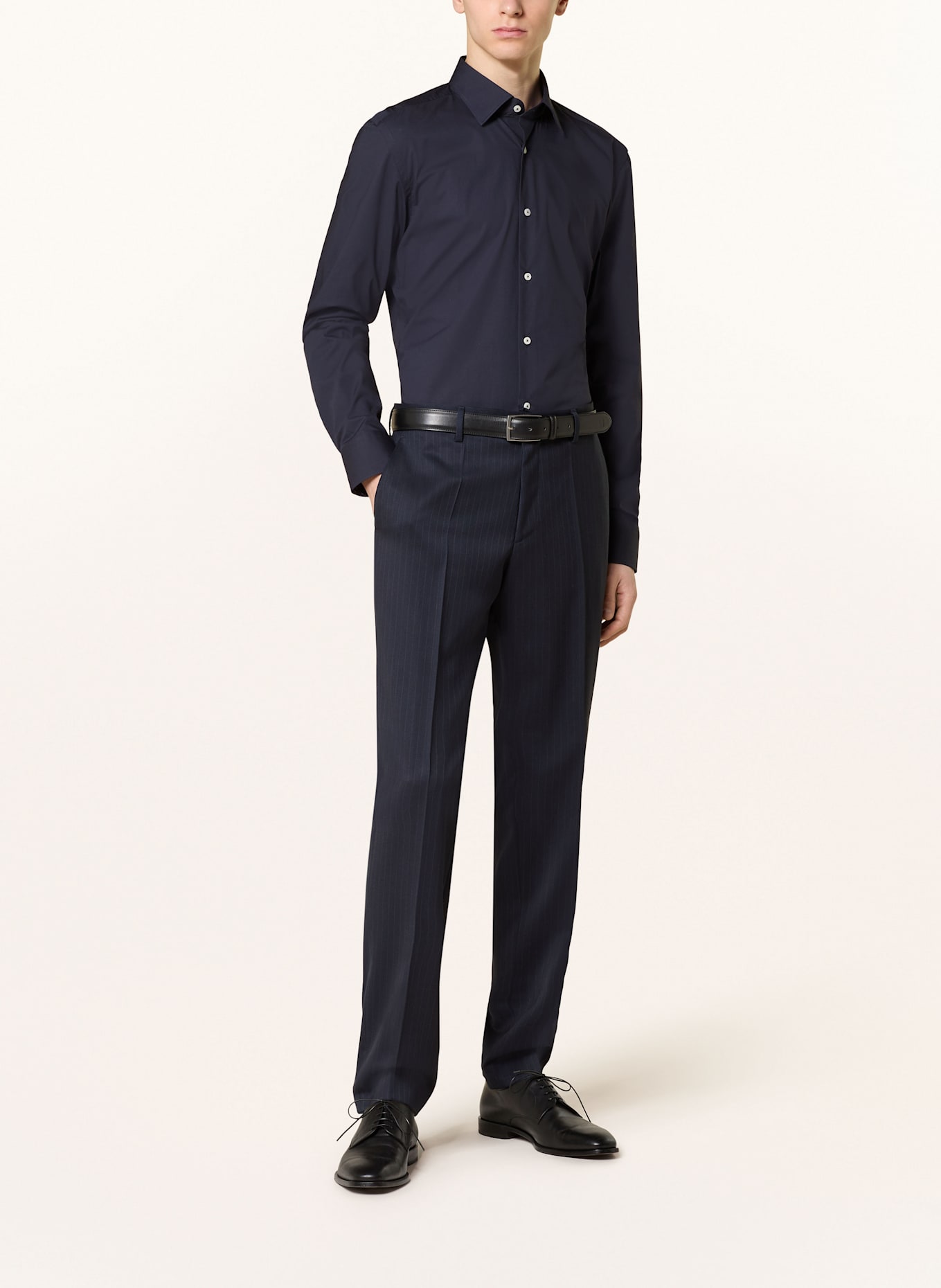 BOSS Hemd HANK Slim Fit: DUNKELBLAU