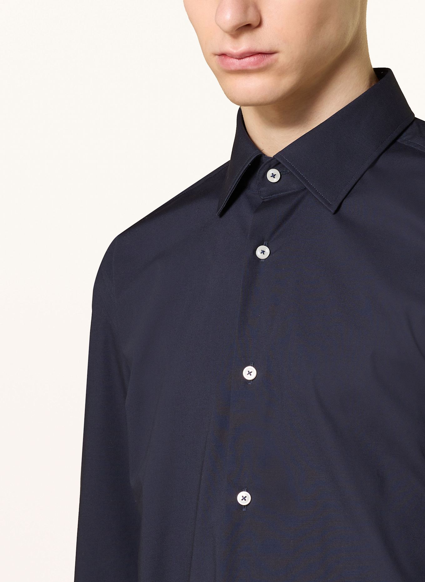 BOSS Hemd HANK Slim Fit: DUNKELBLAU