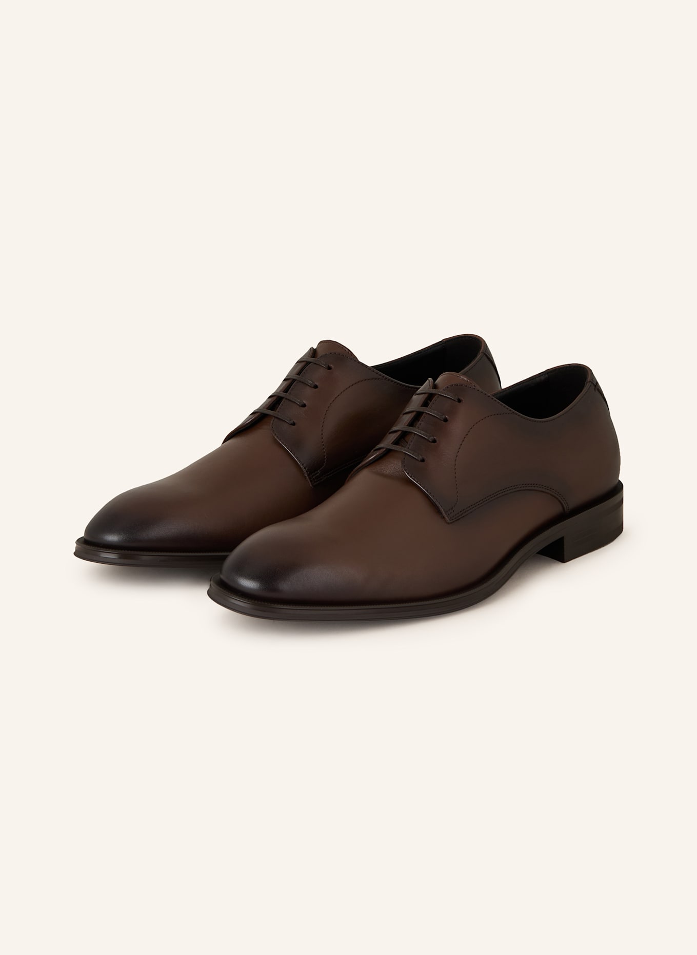 BOSS Buty sznurowane DERREK: CIEMNOBRĄZOWY