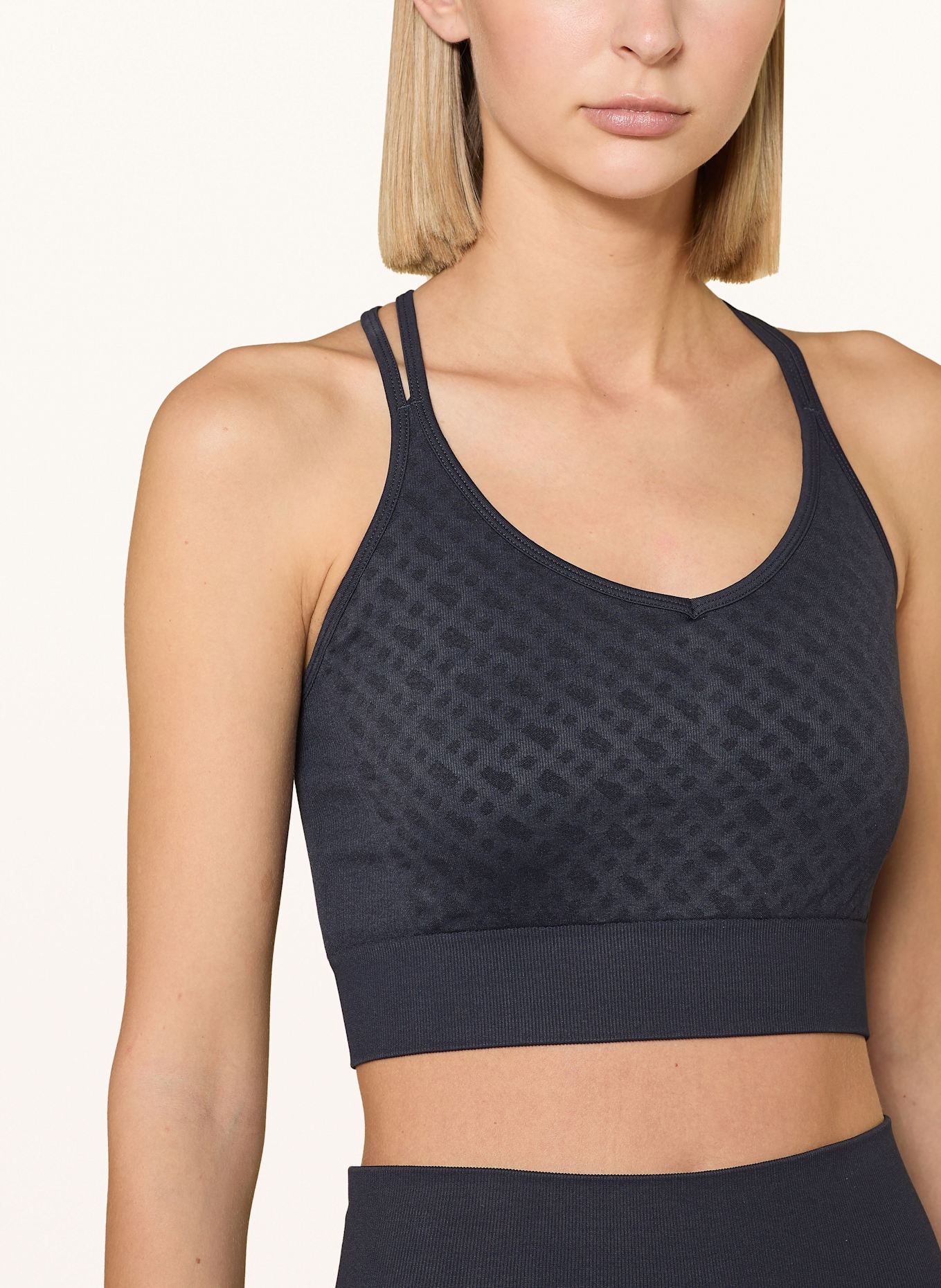 BOSS Sports bra ESEAME: DARK BLUE