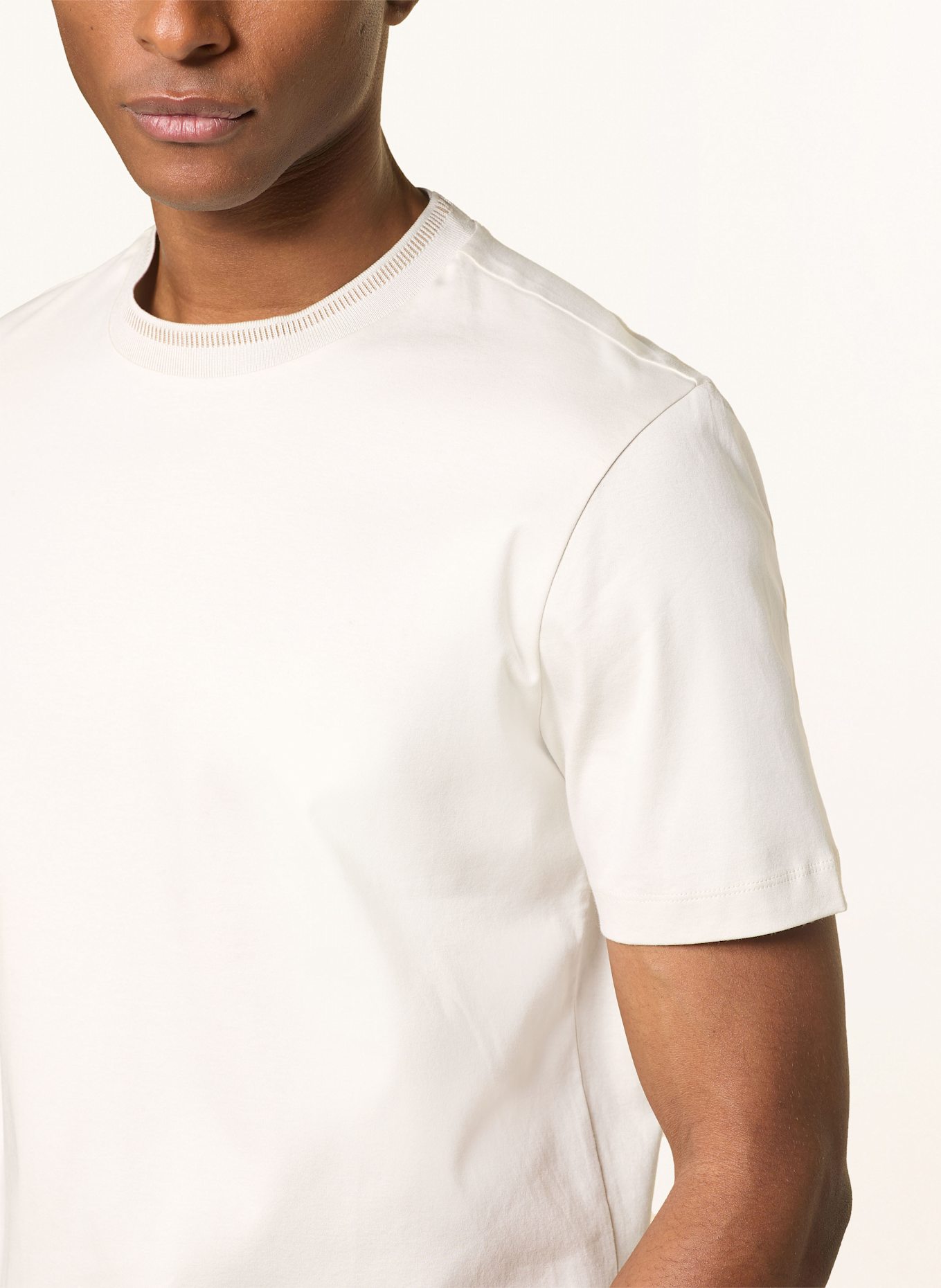 BOSS T-shirt TESSLER, Color: ECRU (Image 4)