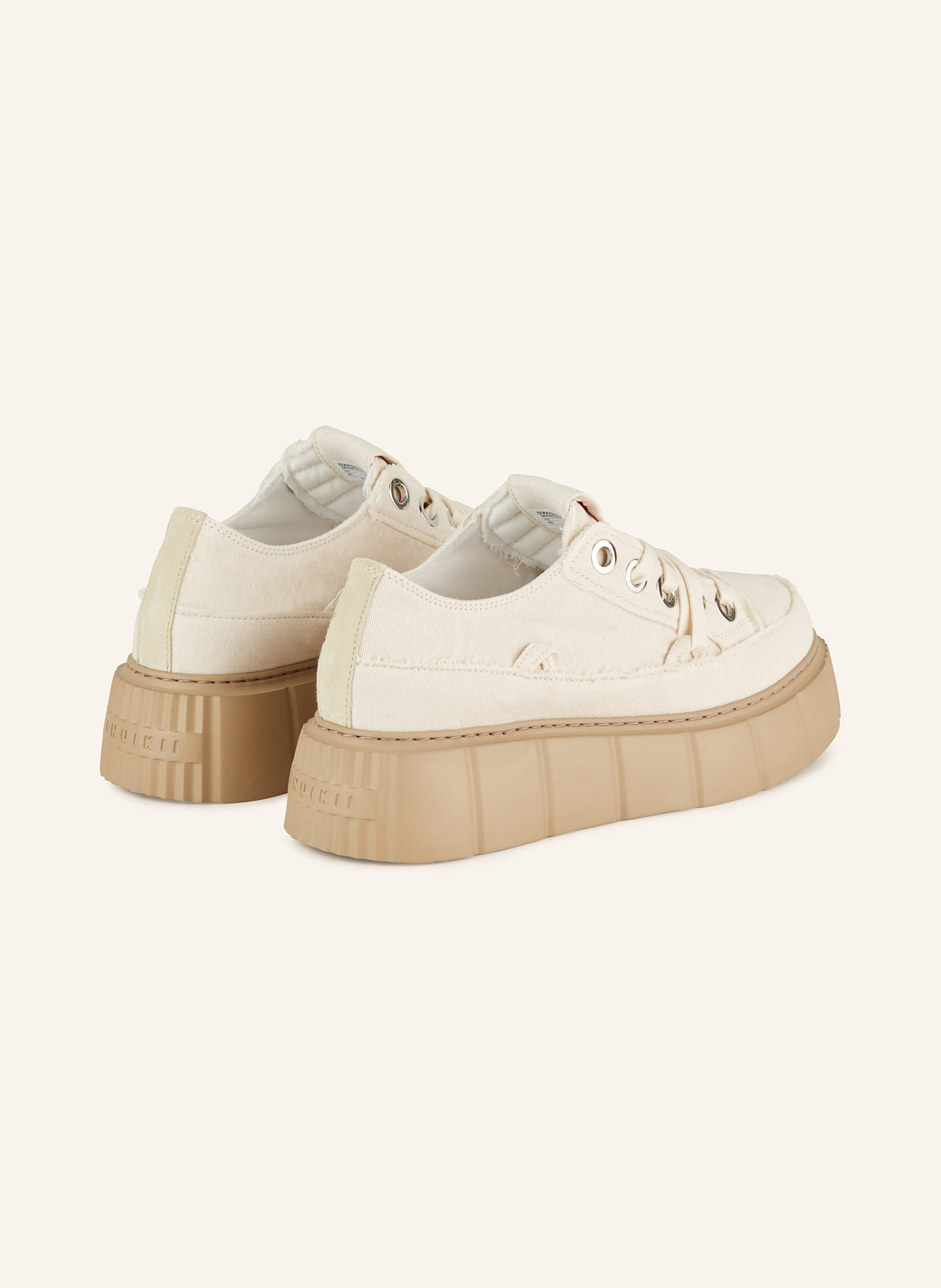 INUIKII Sneaker MATILDA FRAYED DENIM: CREME