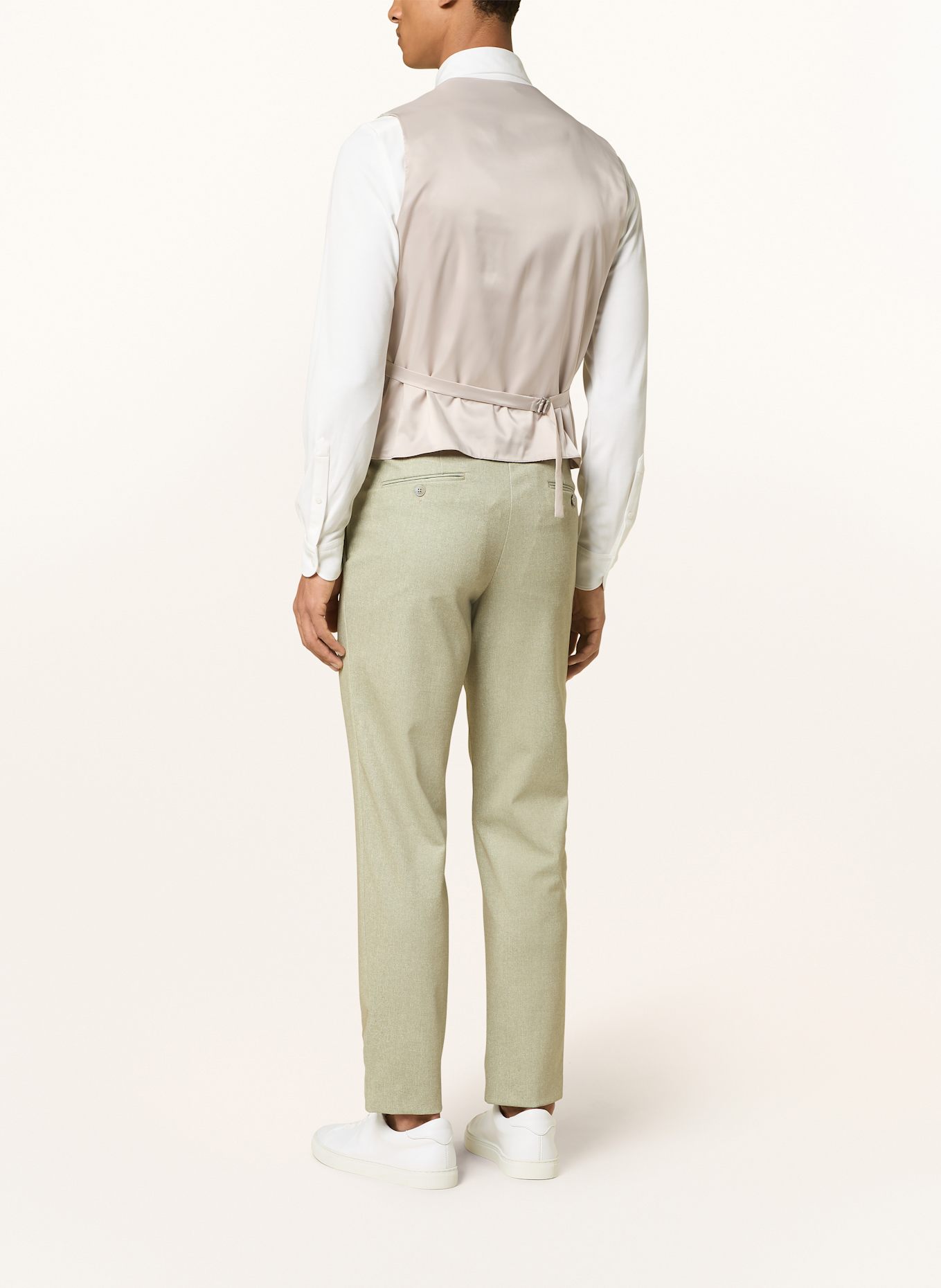 PAUL Anzugweste Extra Slim Fit zum Wenden aus Jersey: 710 LIGHT GREEN