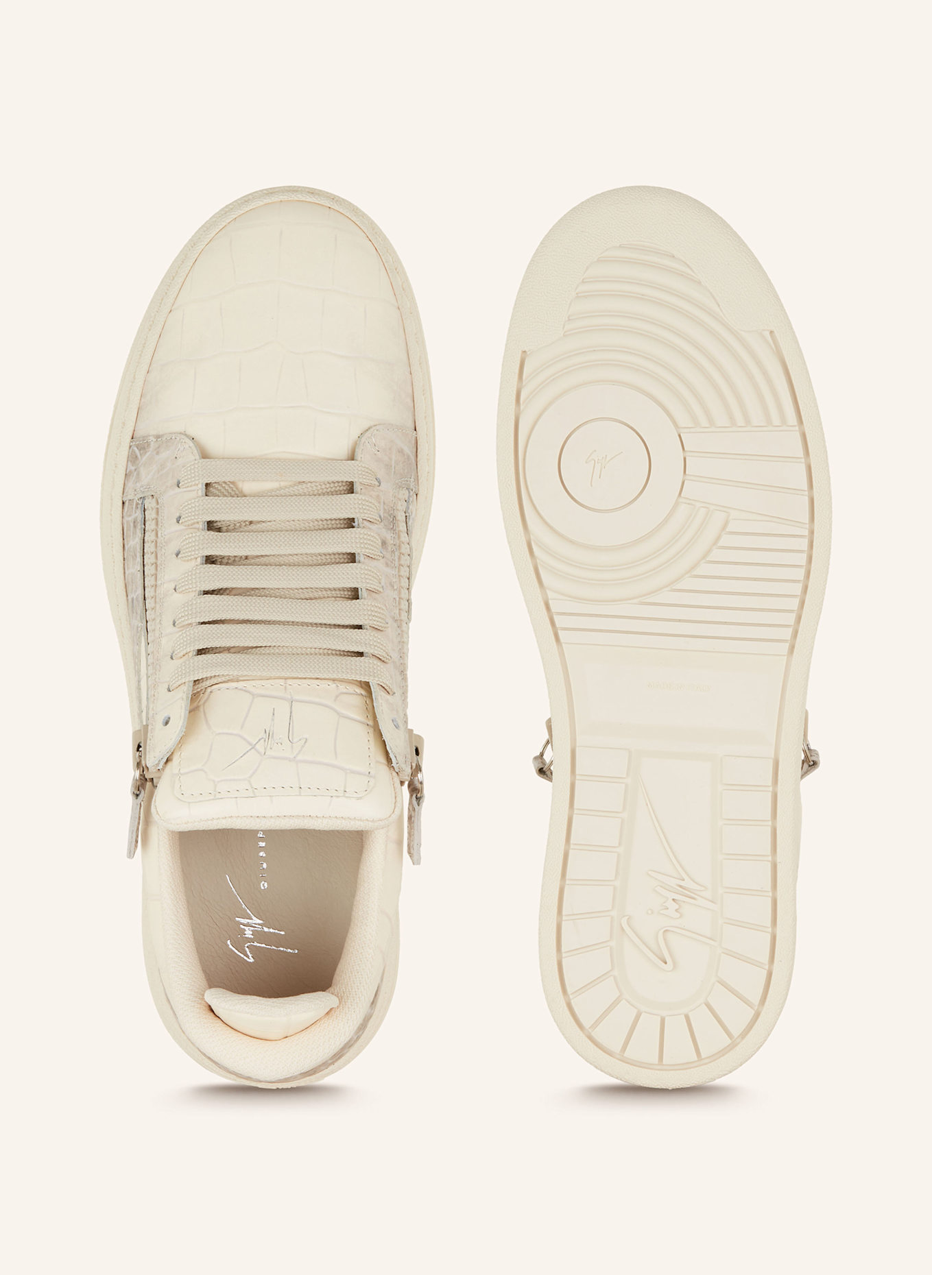 GIUSEPPE ZANOTTI DESIGN Sneakers GZ94 in cream/ ecru