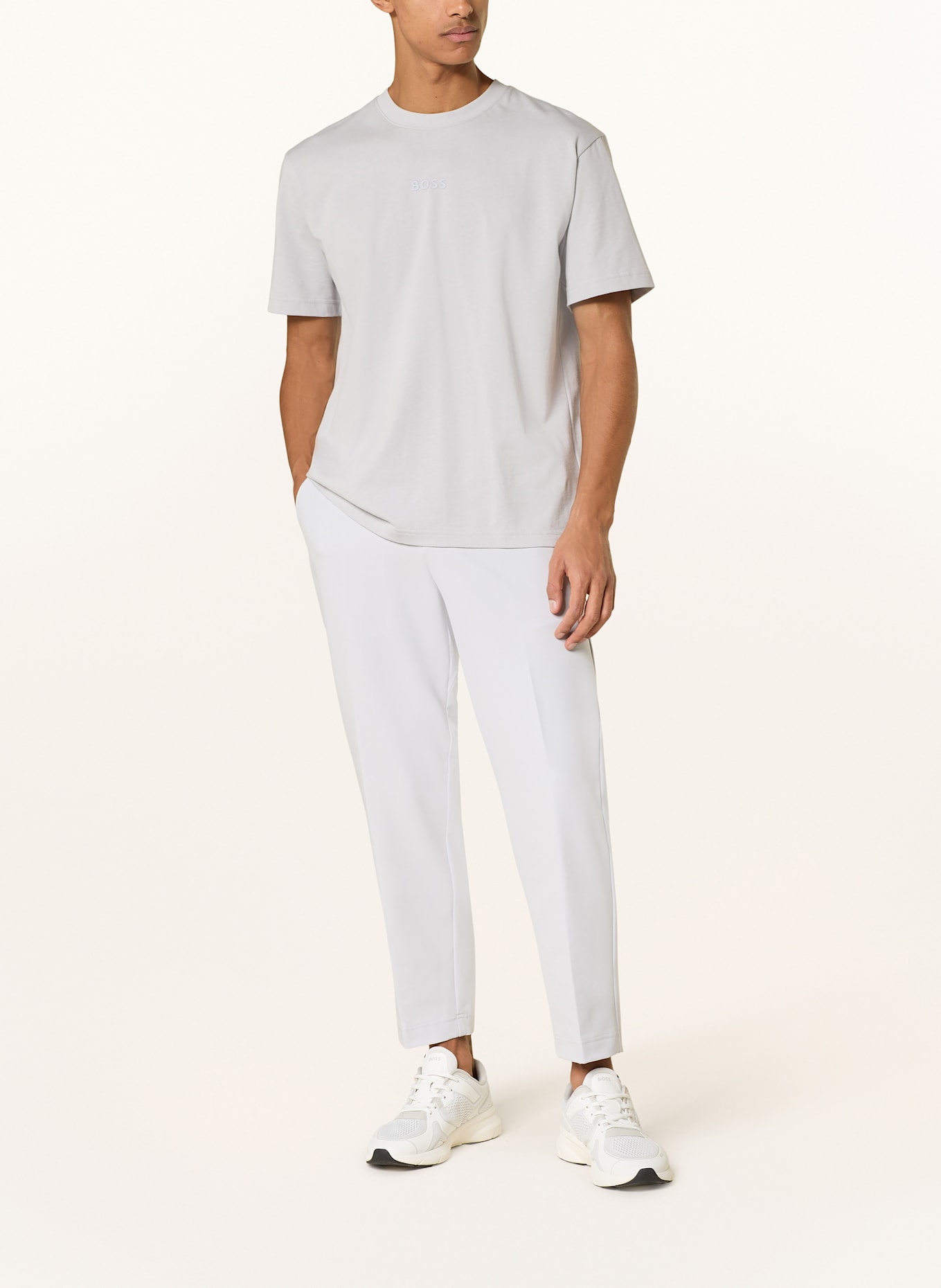 BOSS Chino CONVERT Tailored Fit: LIGHT GRAY