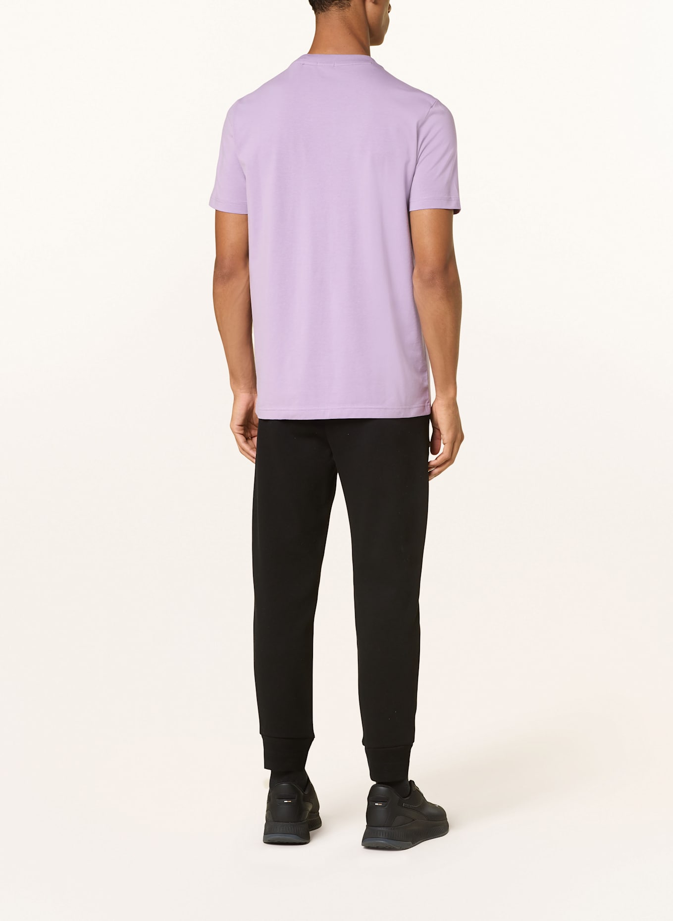 BOSS T-shirt TEE: LIGHT PURPLE