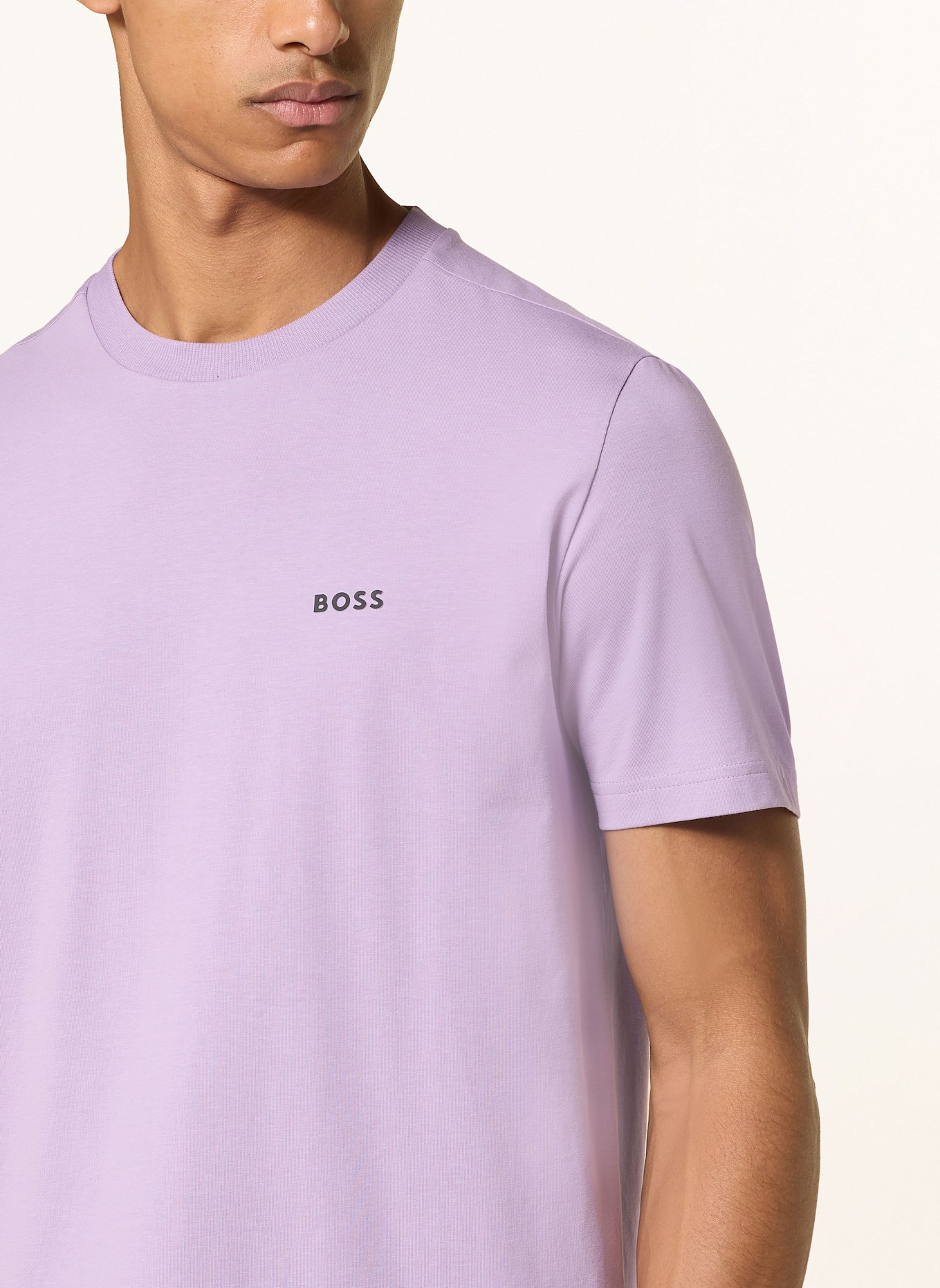 BOSS T-shirt TEE: LIGHT PURPLE