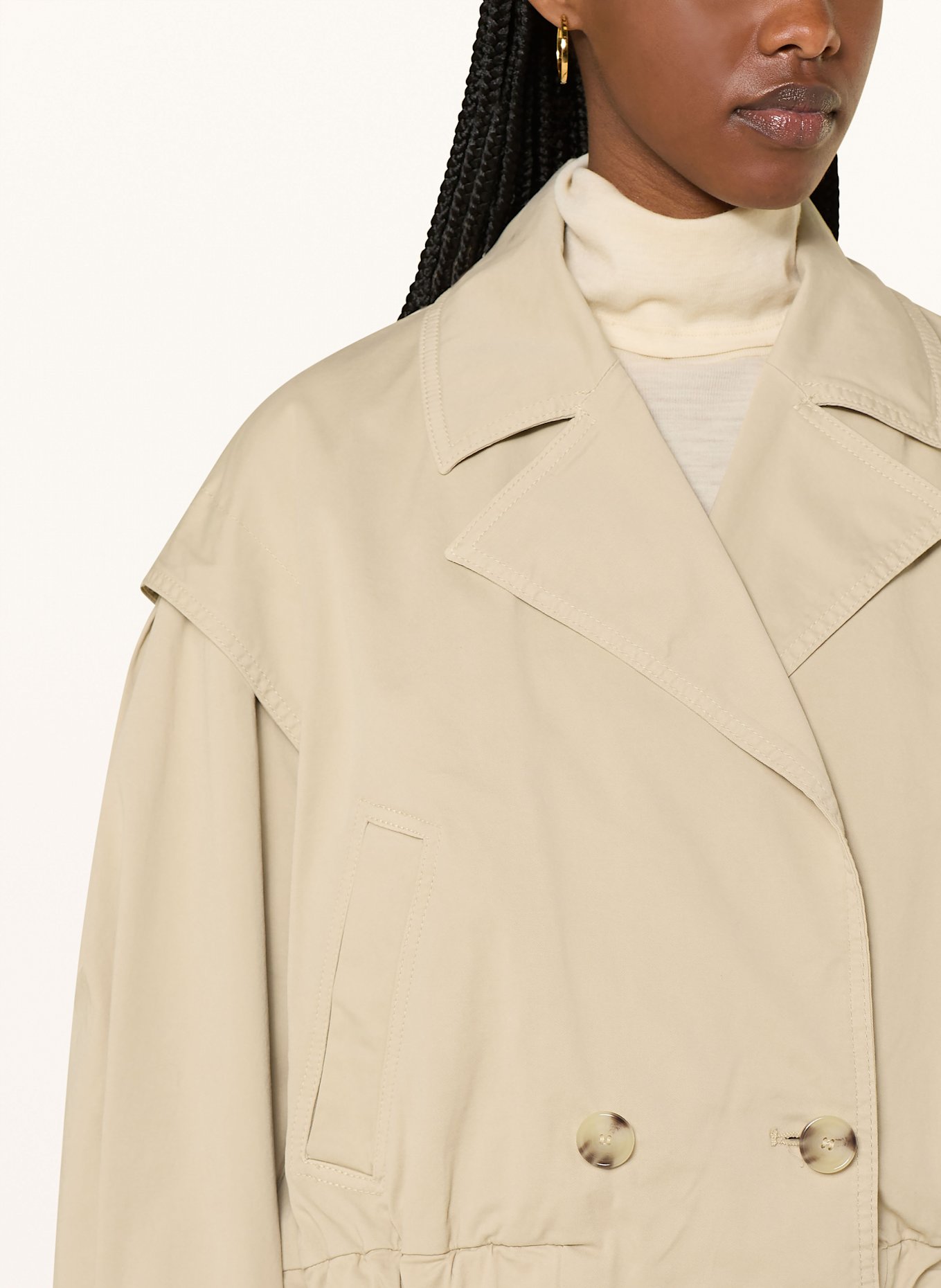 BOSS Cropped-Trenchcoat COTRENI: BEIGE