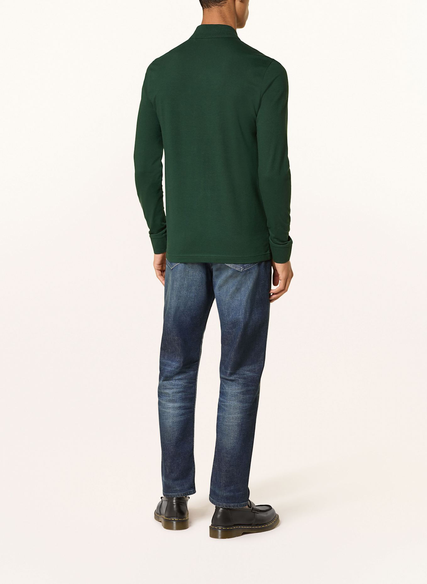 BOSS Piqué-Poloshirt PASSERBY Slim Fit: DUNKELGRÜN