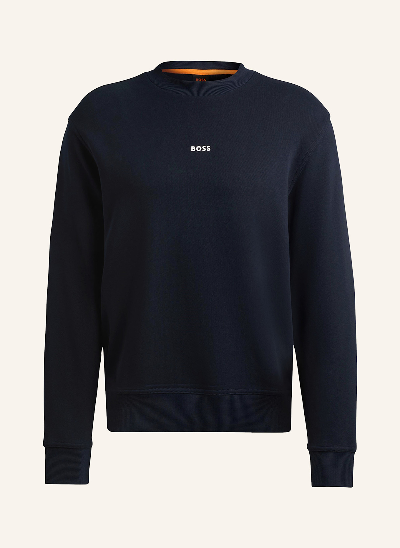 BOSS Sweatshirt WESMALLCREW: DUNKELBLAU