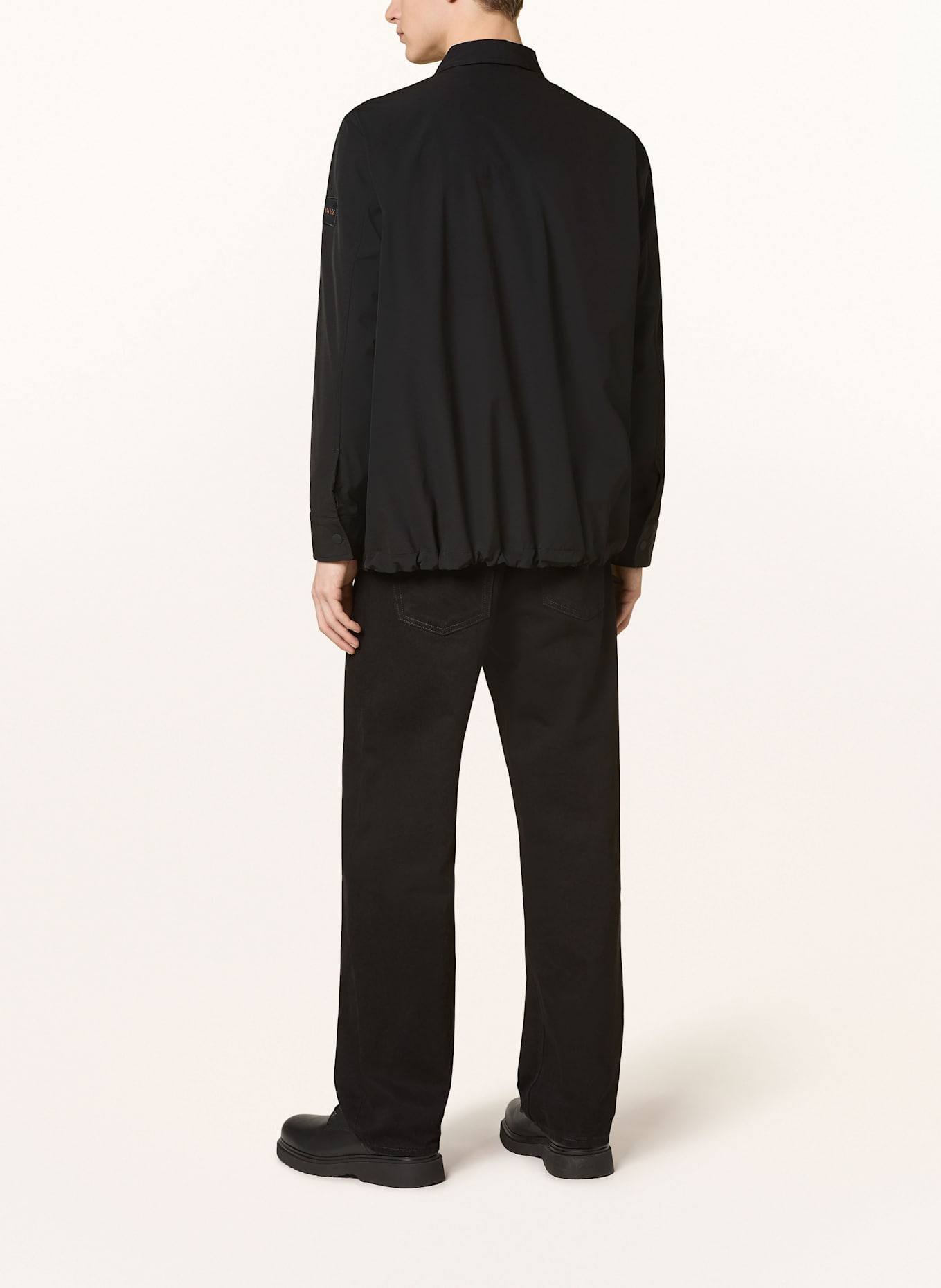 BOSS LABIZZY overshirt: BLACK