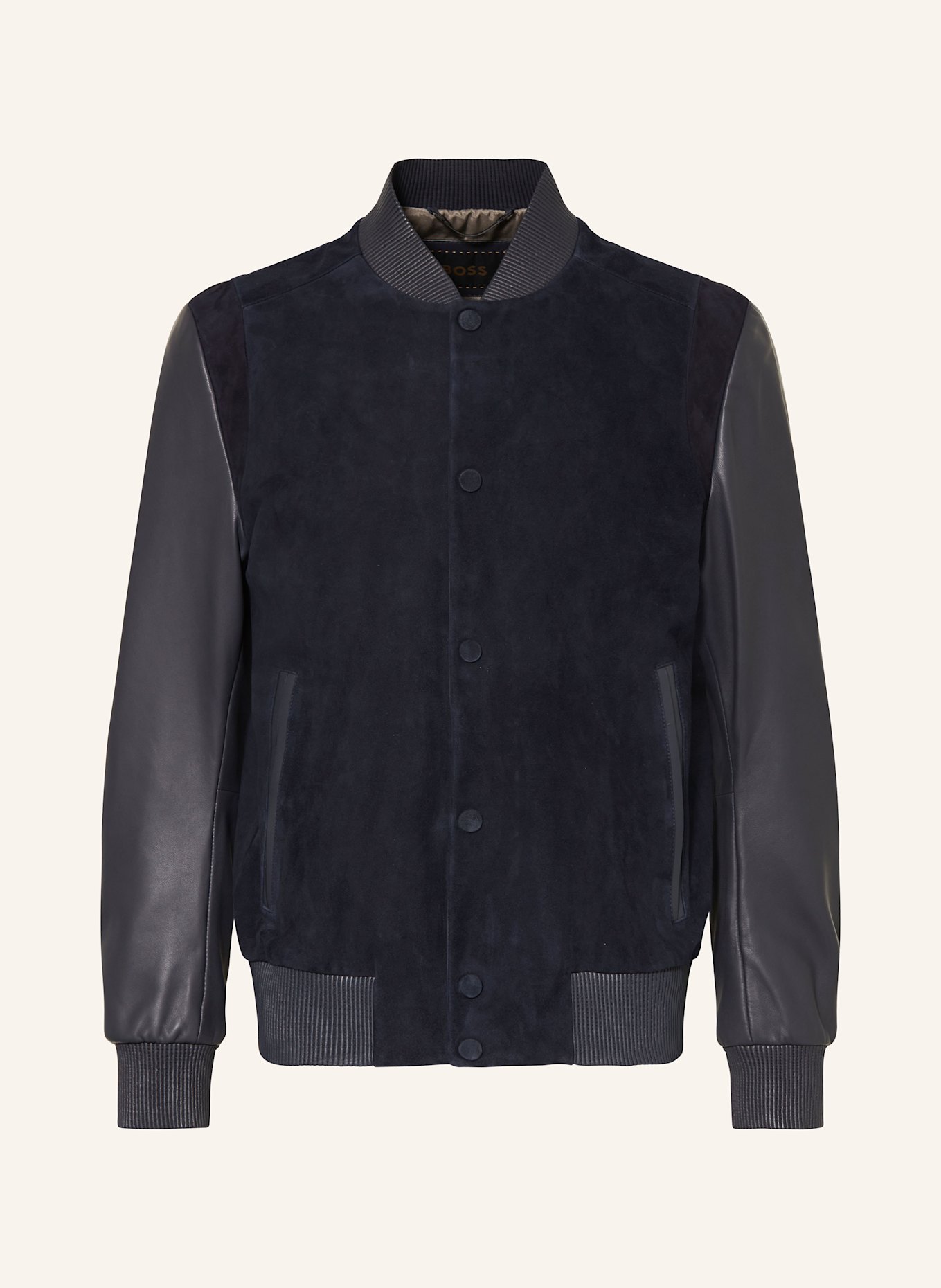 BOSS Bomber jacket L-MICKS: DARK BLUE