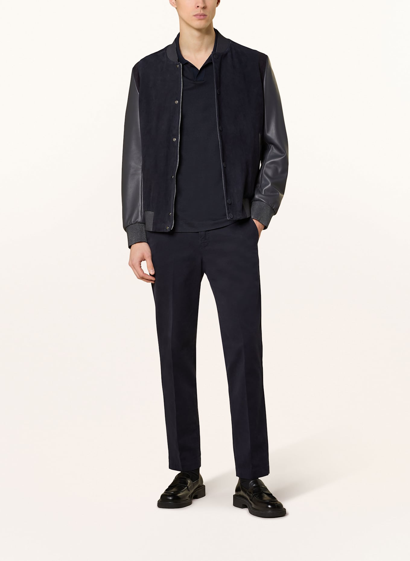 BOSS Bomber jacket L-MICKS: DARK BLUE