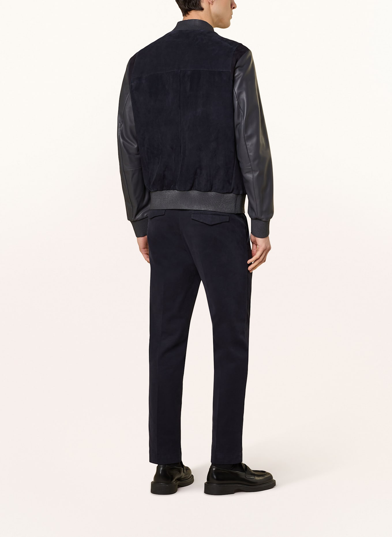 BOSS Bomber jacket L-MICKS: DARK BLUE