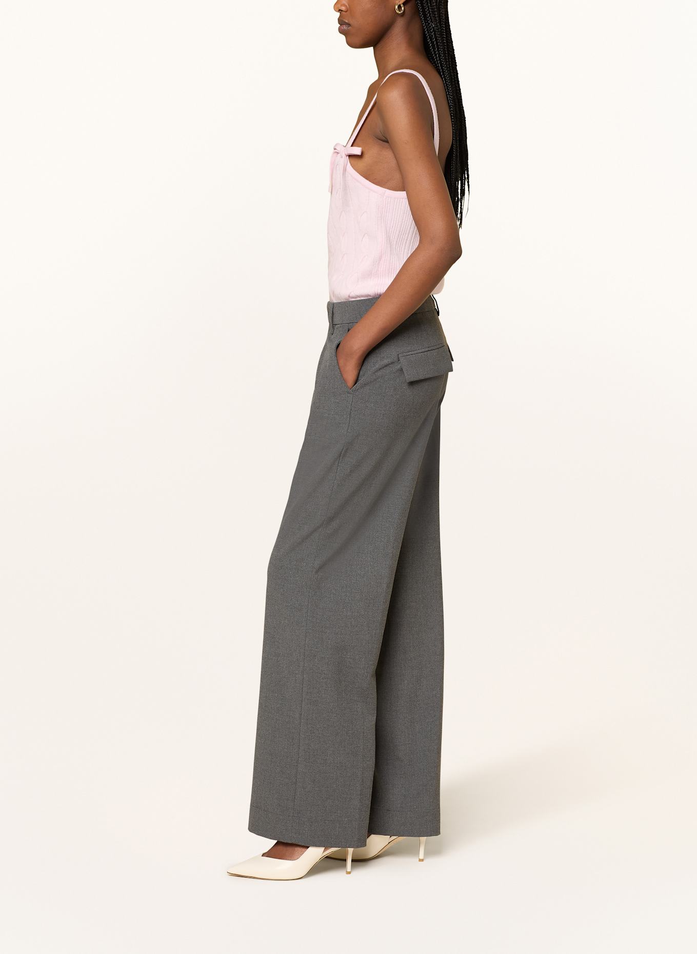 MRS & HUGS Marlenehose: GRAU