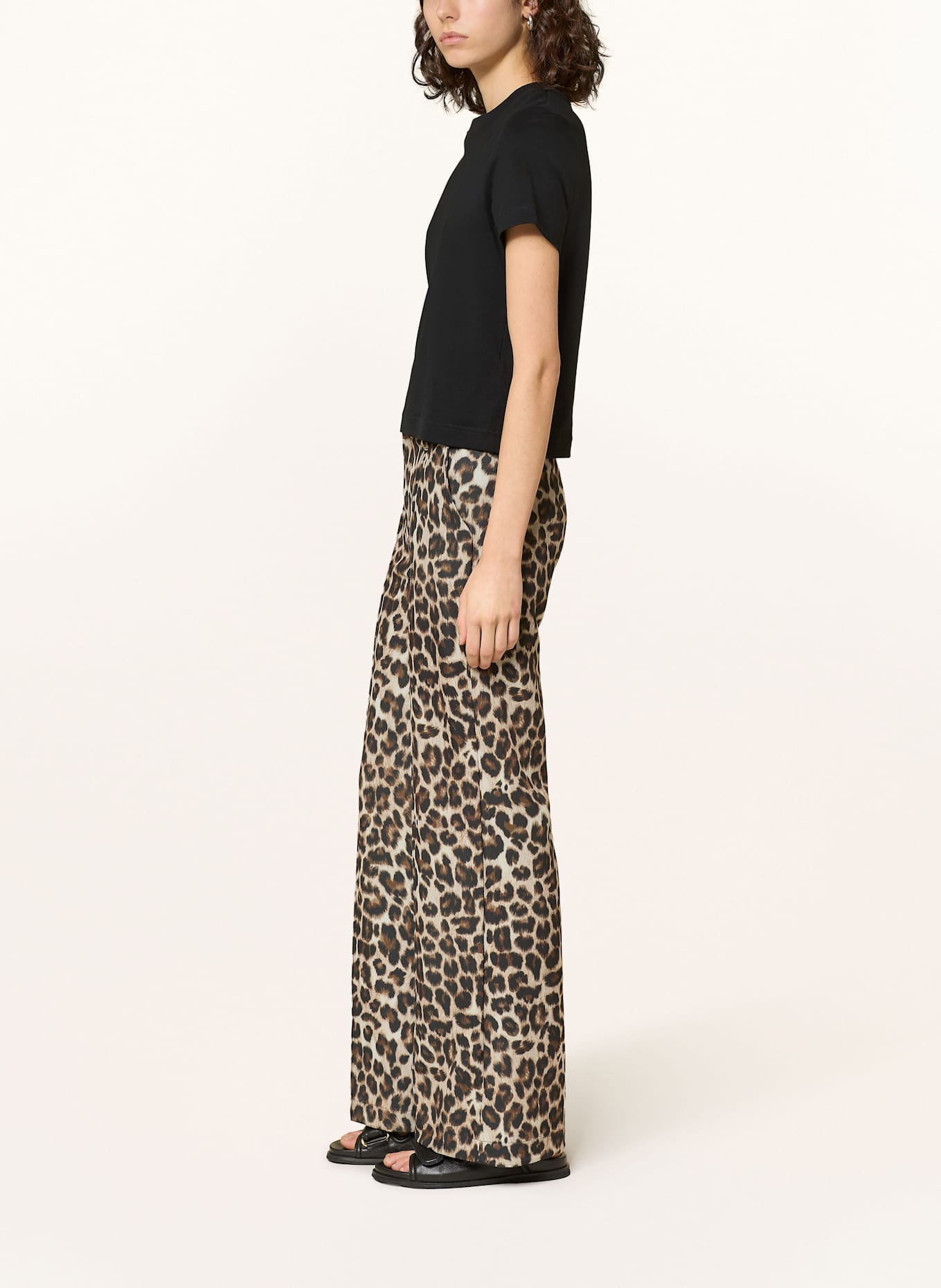 MRS & HUGS Wide leg trousers: Marc Jacobs The Knit Sweatpant logo track pants