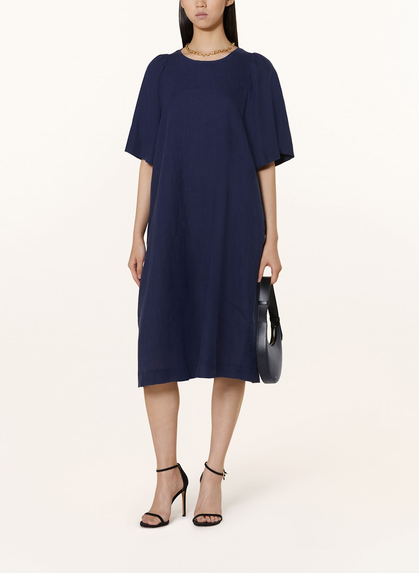 seidensticker Leinenkleid: DUNKELBLAU