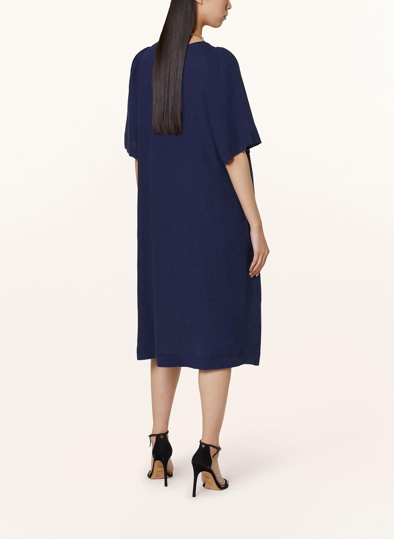 seidensticker Leinenkleid: DUNKELBLAU