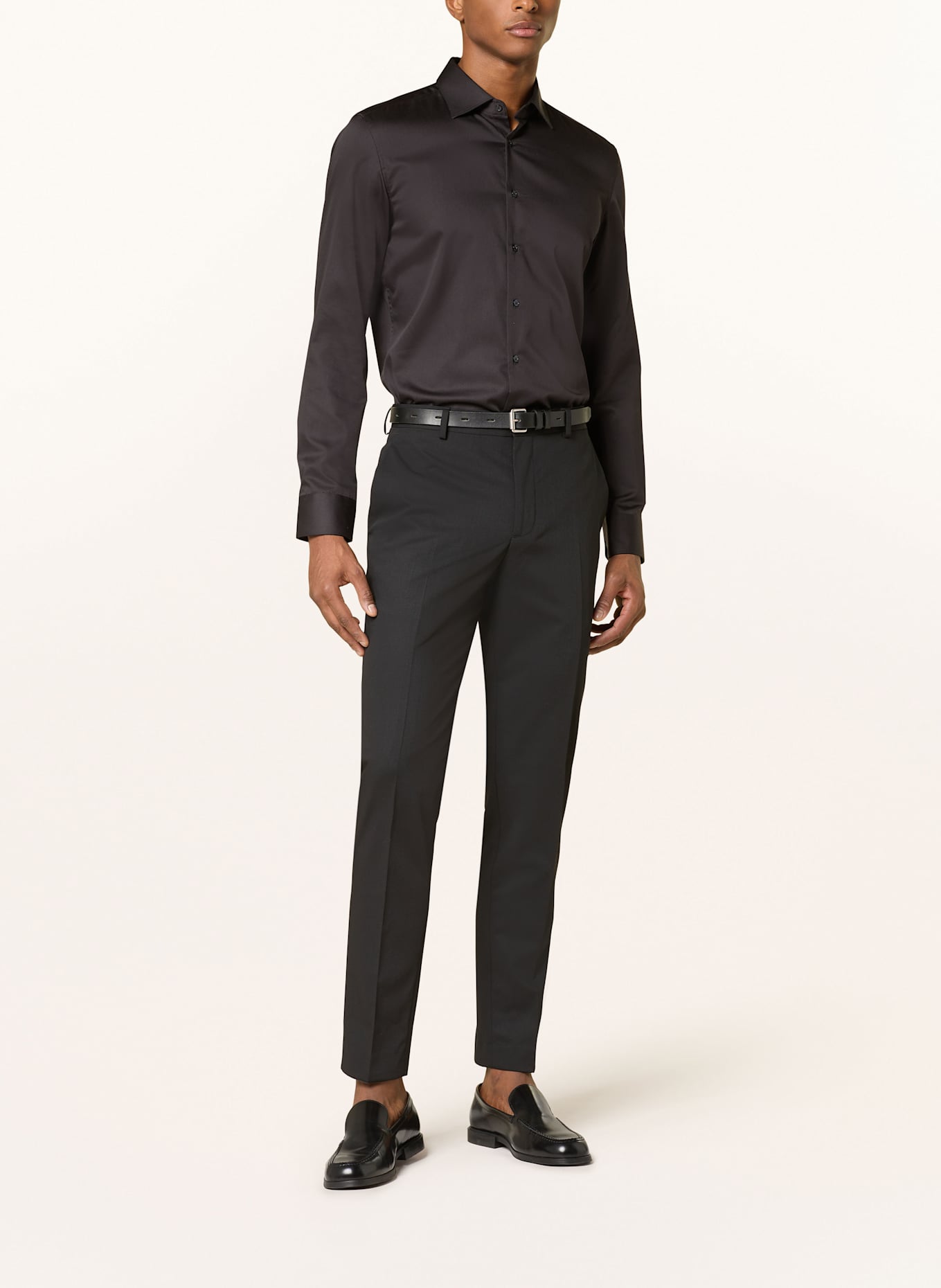 seidensticker Hemd Slim Fit: SCHWARZ