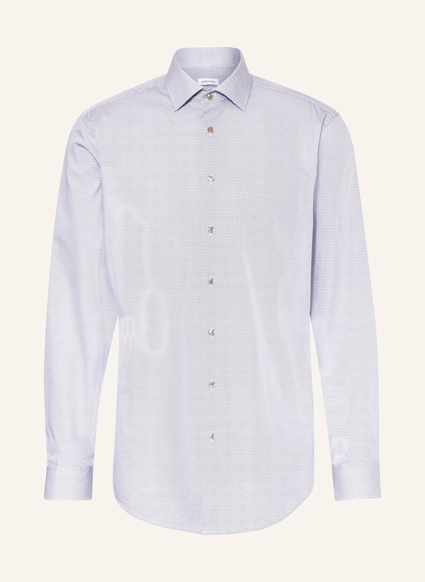 seidensticker Chemise coupe classique en blanc/ bleu