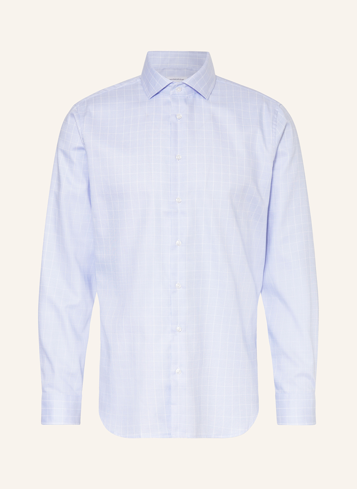 seidensticker Hemd Shaped Fit: HELLBLAU / WEISS