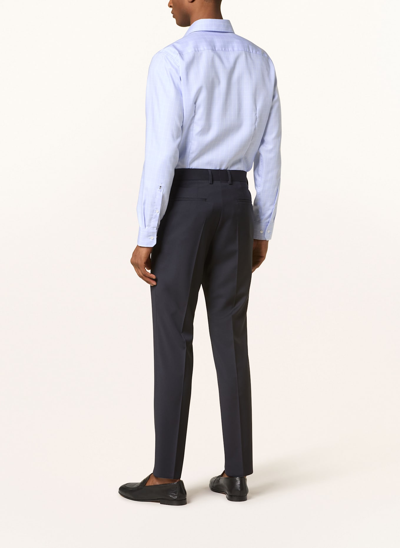 seidensticker Hemd Shaped Fit: HELLBLAU / WEISS