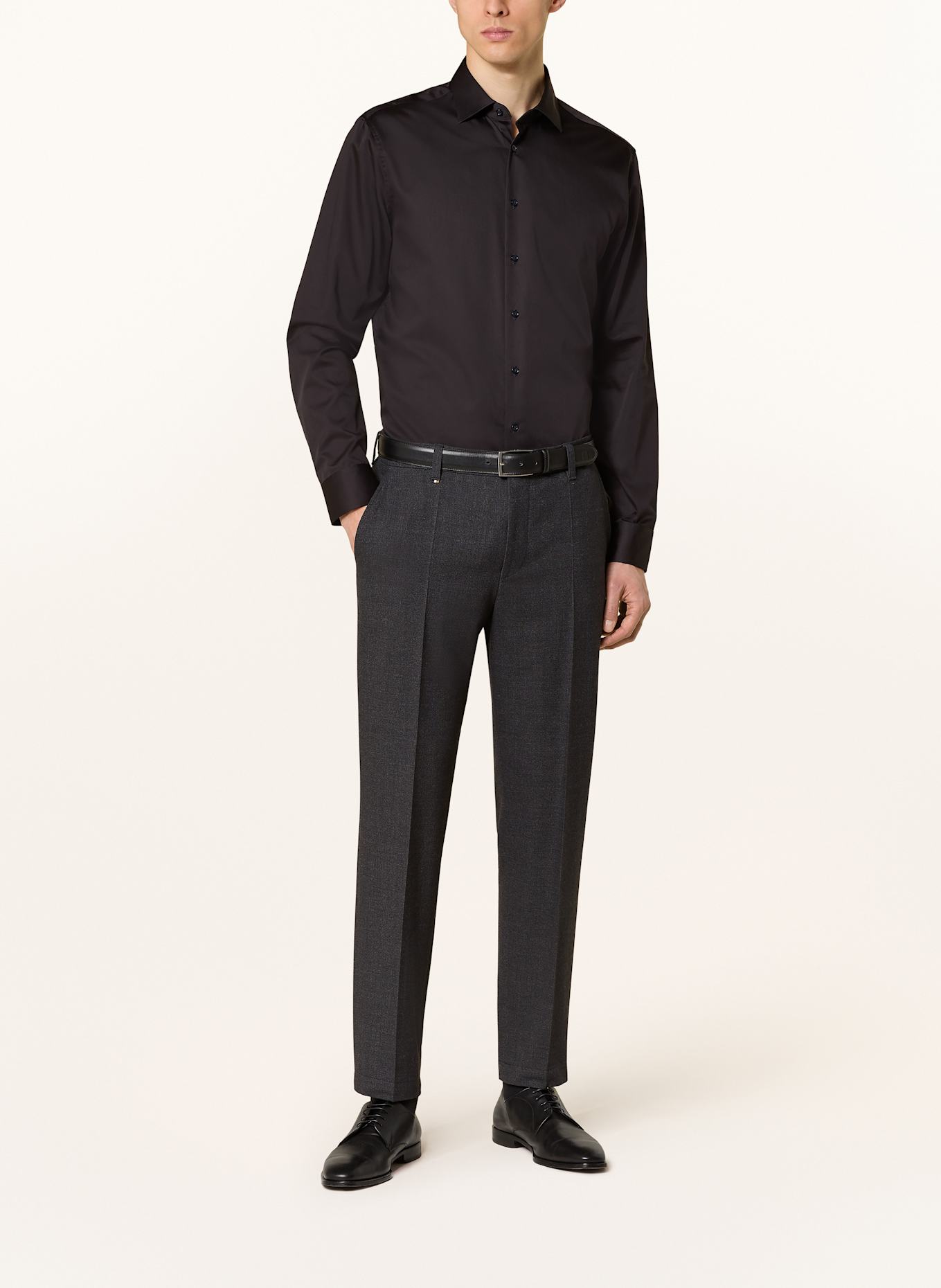 seidensticker Hemd Shaped Fit: SCHWARZ