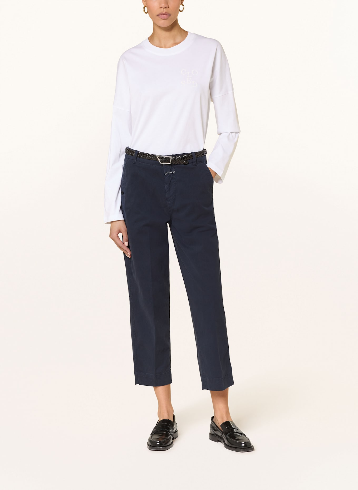 CLOSED 7/8 chino ROVEA: DARK BLUE
