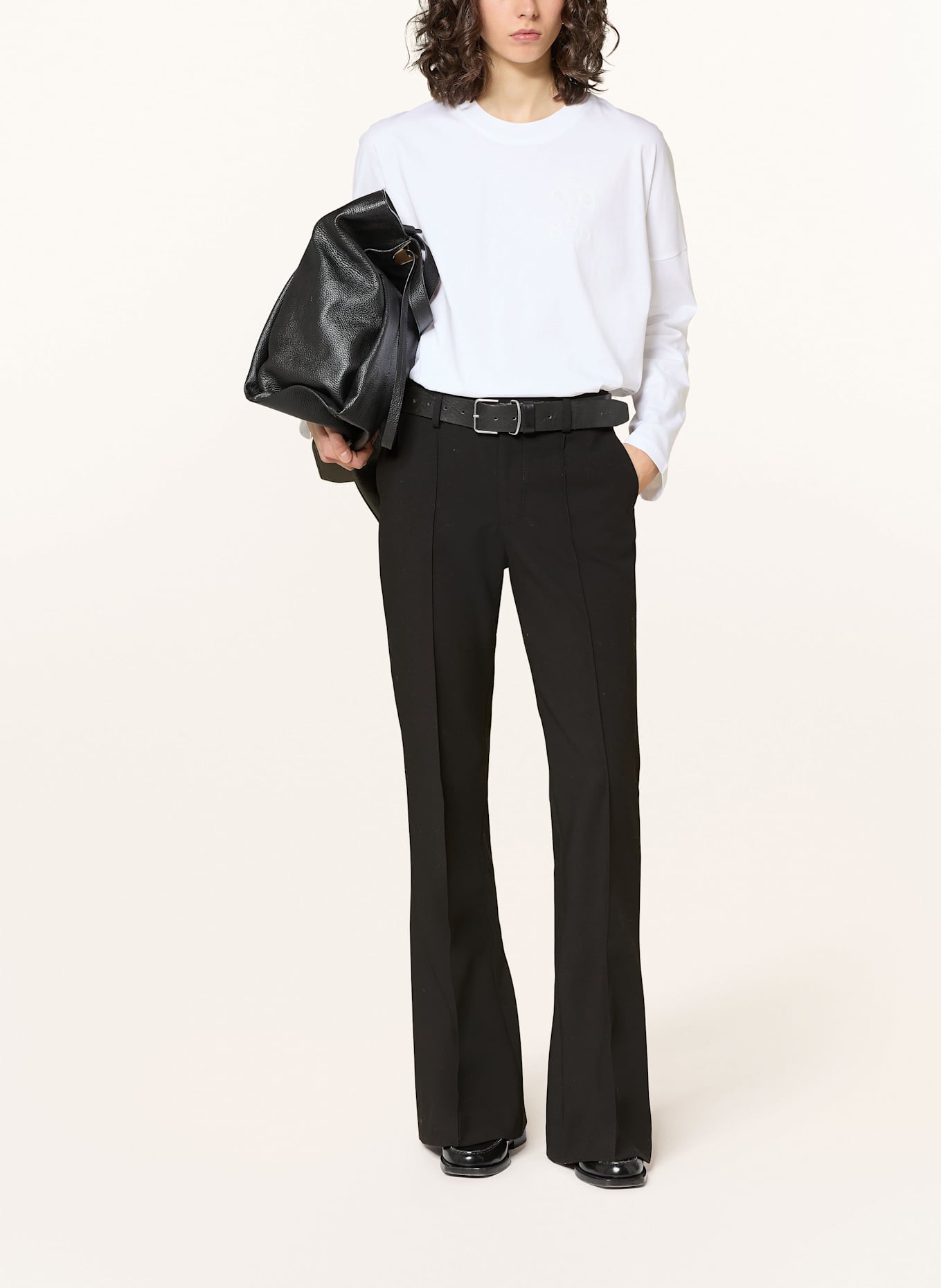 CLOSED Bootcut-Hose DENAIR: SCHWARZ