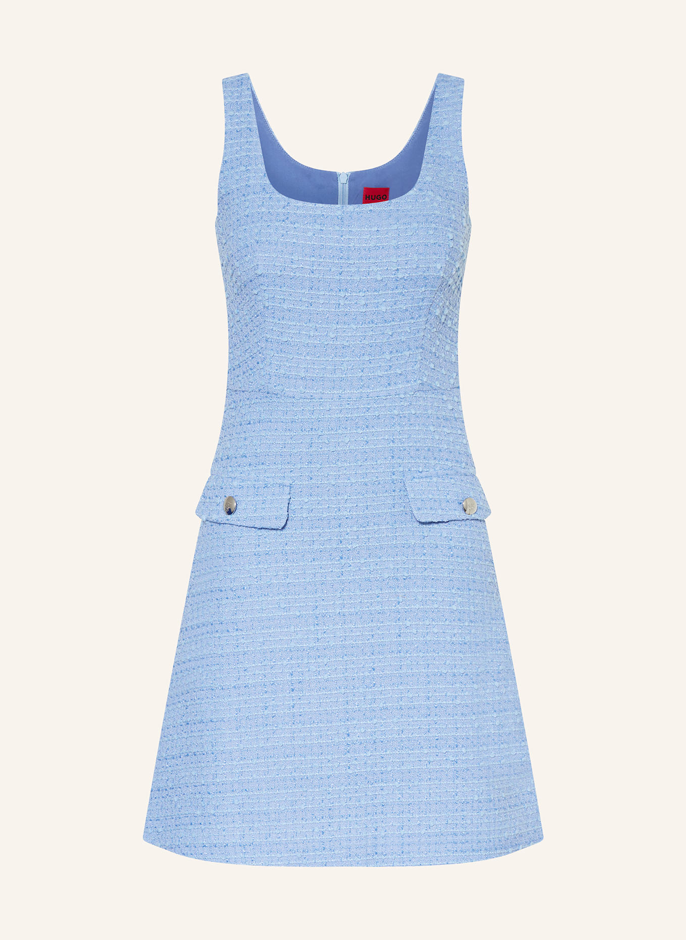 HUGO Sukienka tweedowa KILERA: JASNONIEBIESKI