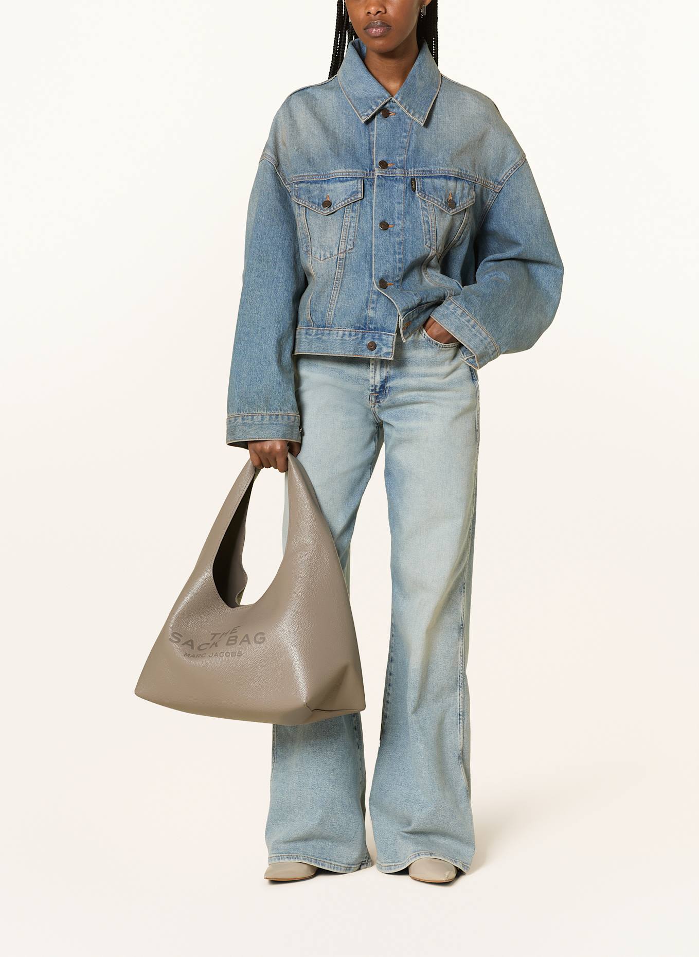 MARC JACOBS Handtasche THE SACK BAG mit Pouch: TAUPE