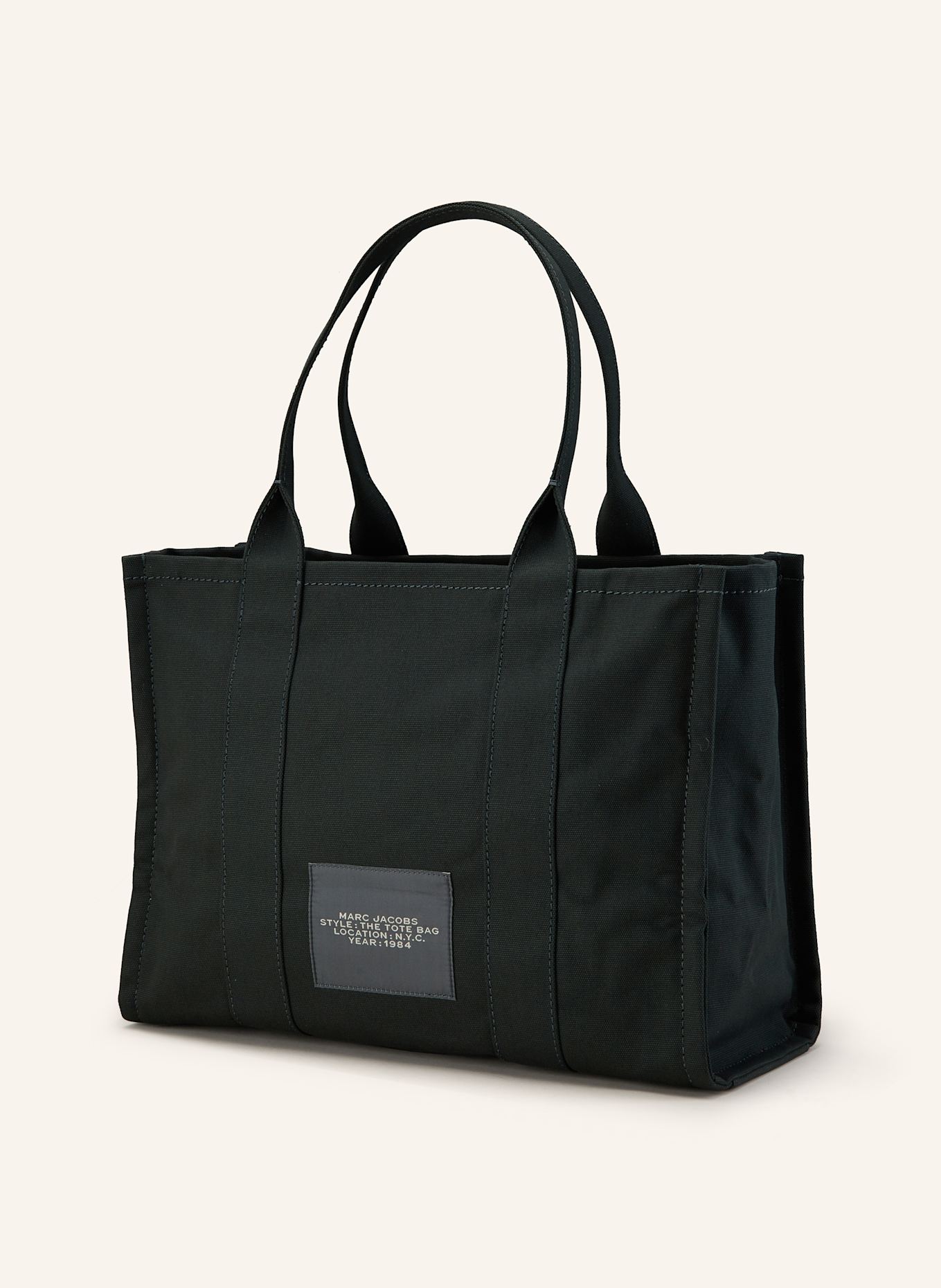 MARC JACOBS Shopper THE LARGE TOTE BAG, Farbe: PETROL/ WEISS (Bild 2)