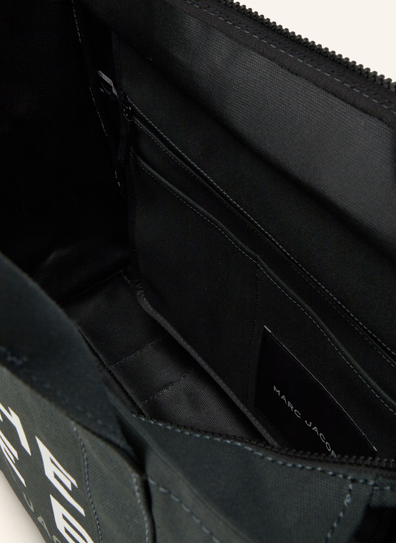 MARC JACOBS Shopper THE LARGE TOTE BAG, Farbe: PETROL/ WEISS (Bild 3)
