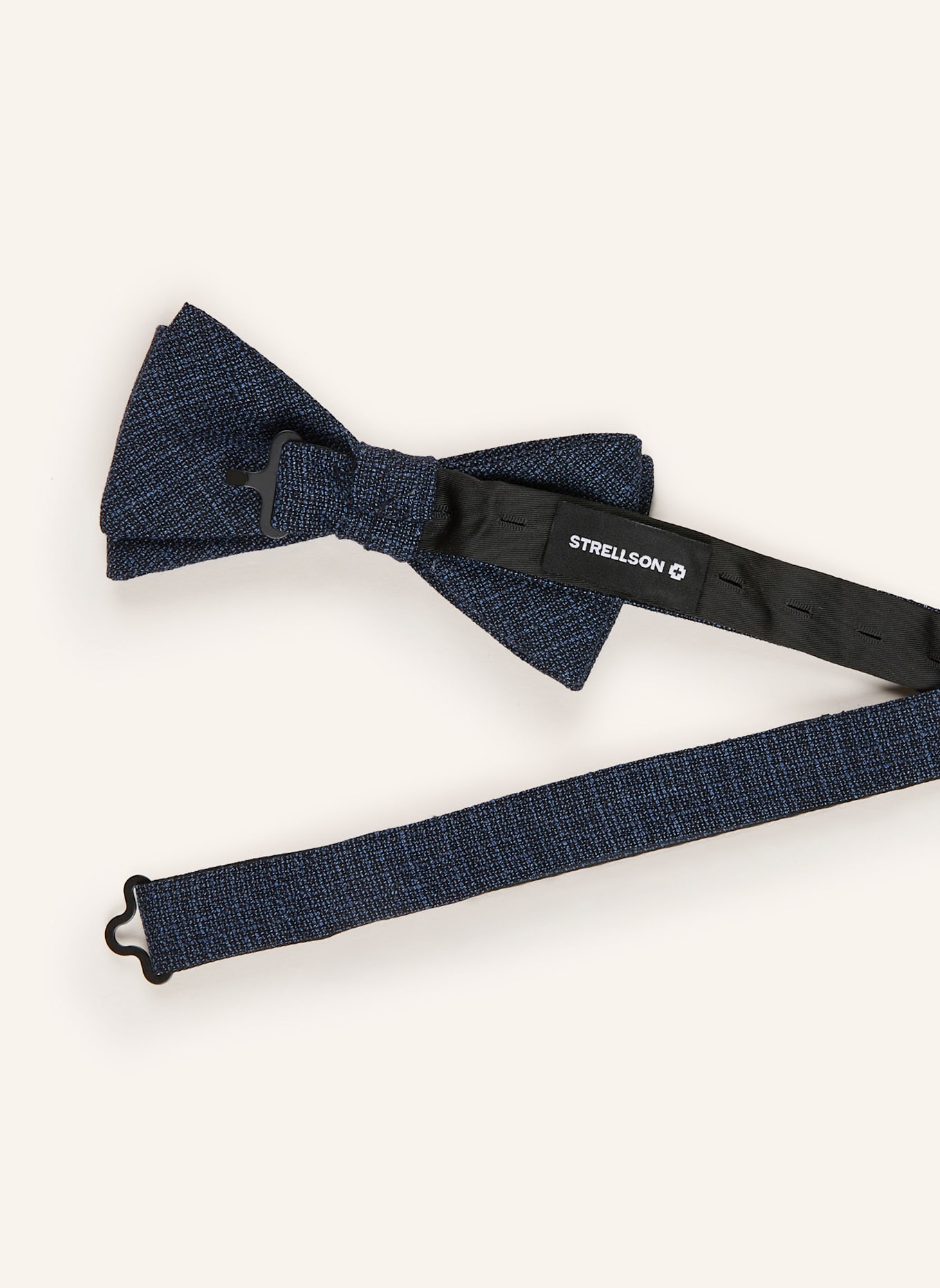 STRELLSON Set: Bow tie and pocket square: DARK BLUE / WHITE