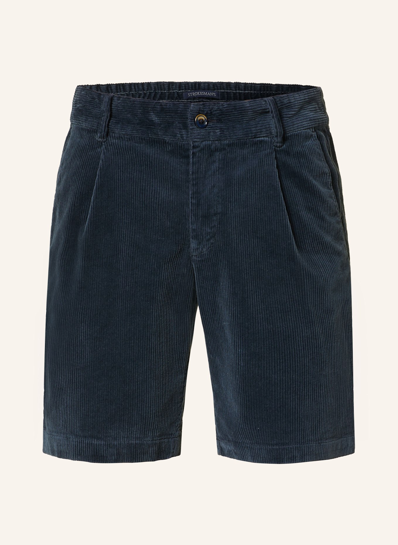 STROKESMAN'S Cordshorts Slim Fit: DUNKELBLAU
