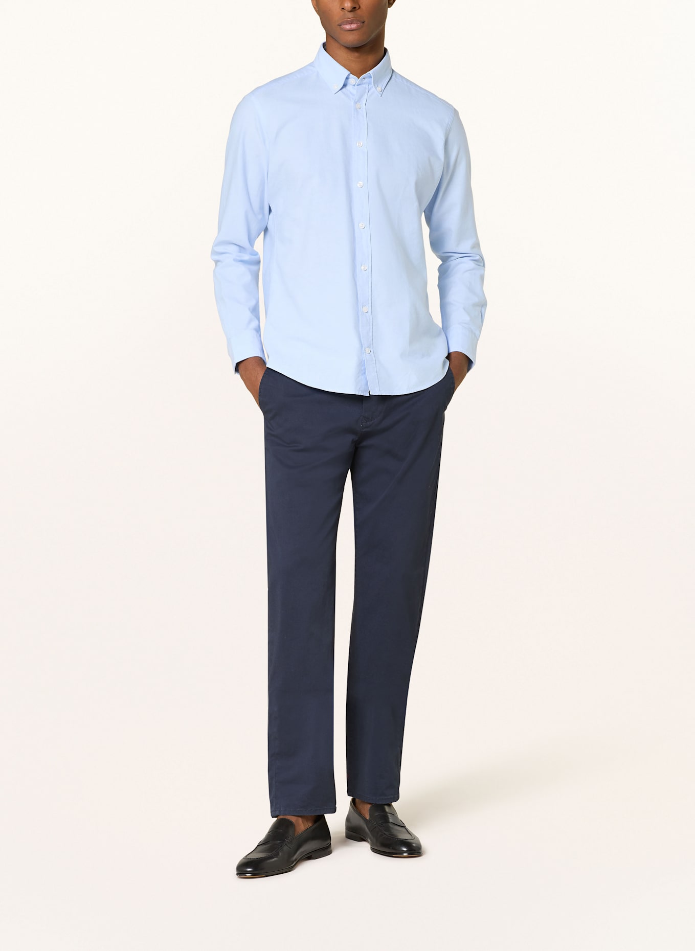 STROKESMAN'S Oxfordhemd Regular Fit: HELLBLAU