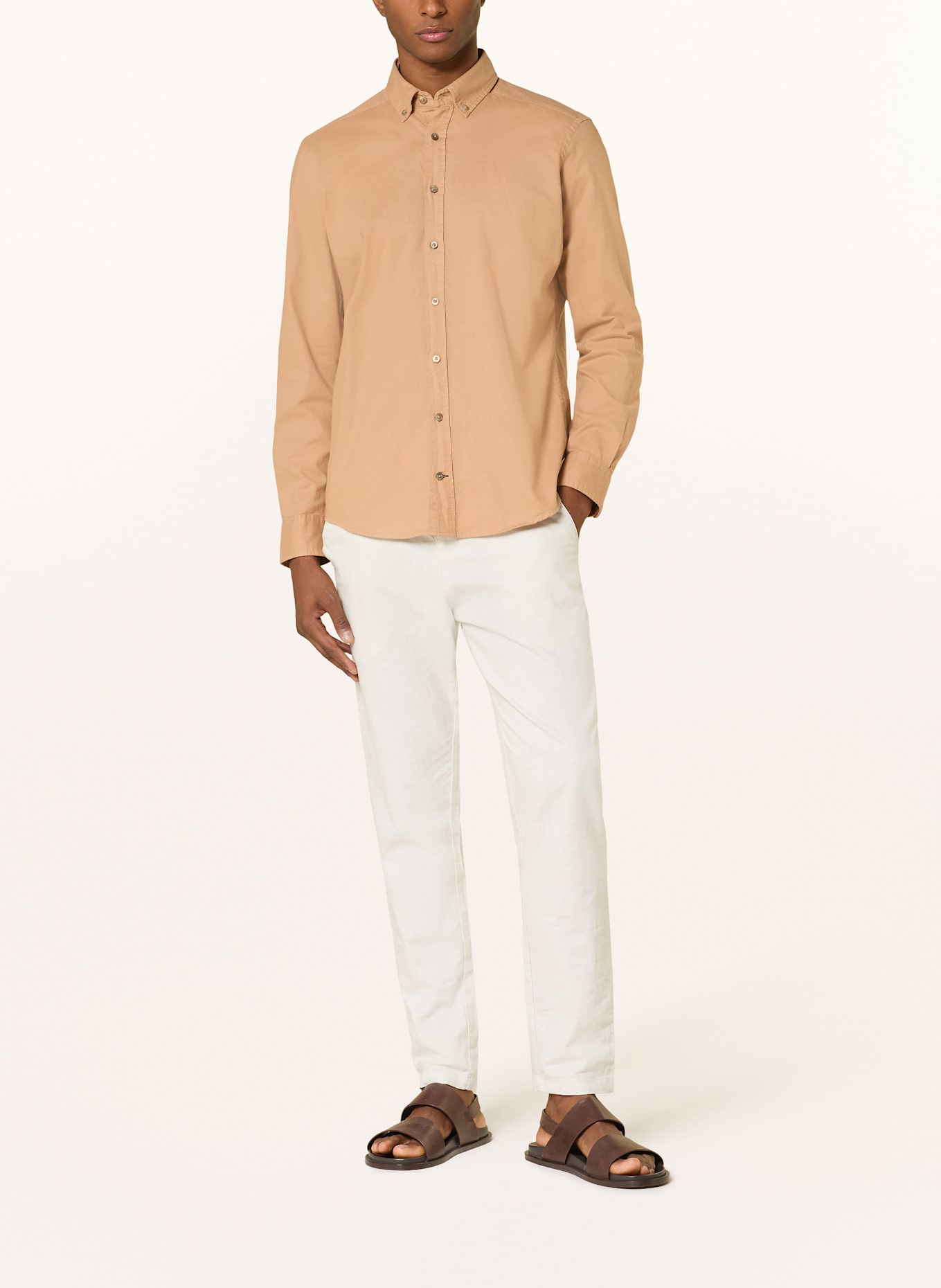 STROKESMAN'S Shirt regular fit: BEIGE