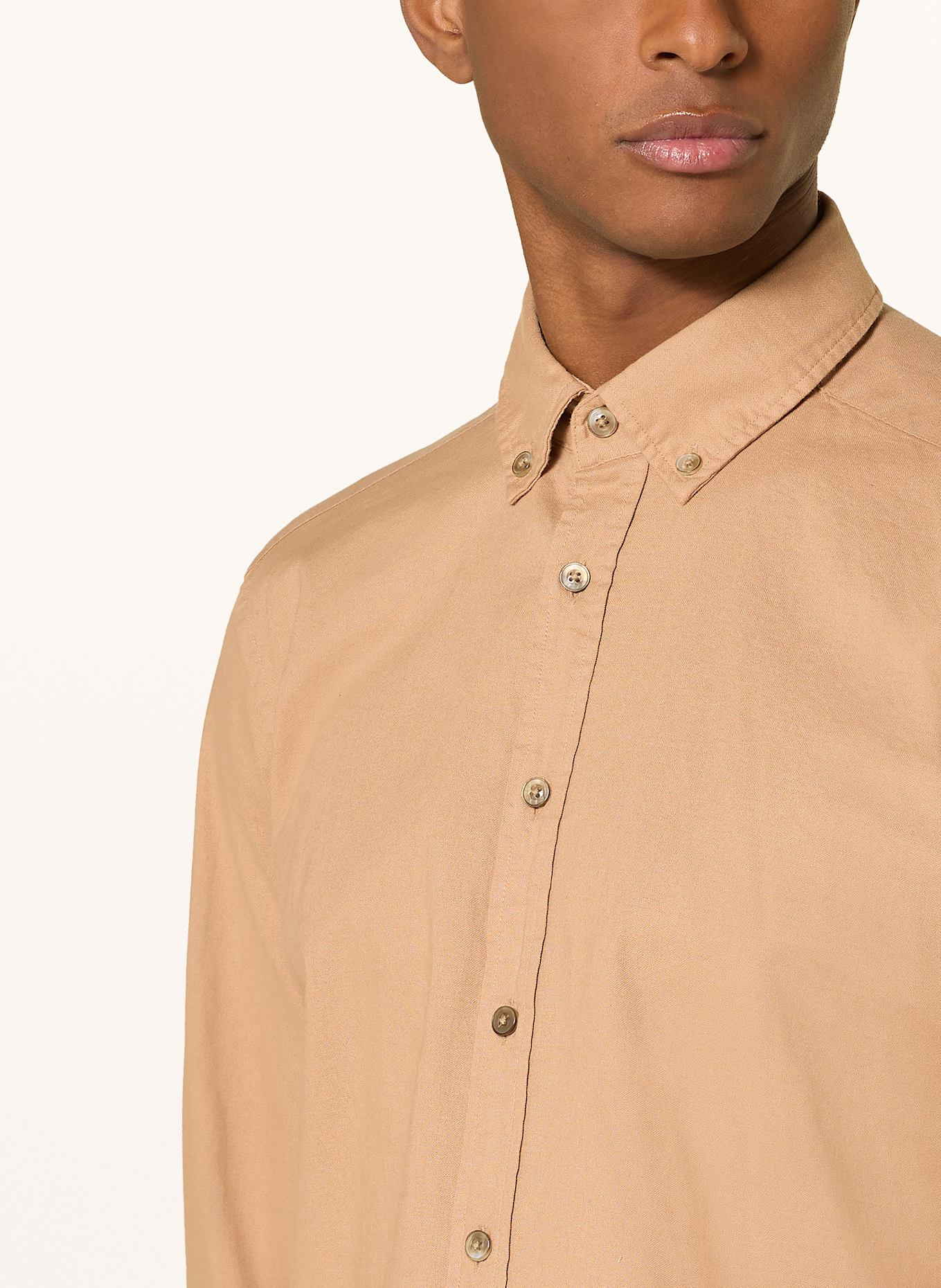 STROKESMAN'S Shirt regular fit: BEIGE
