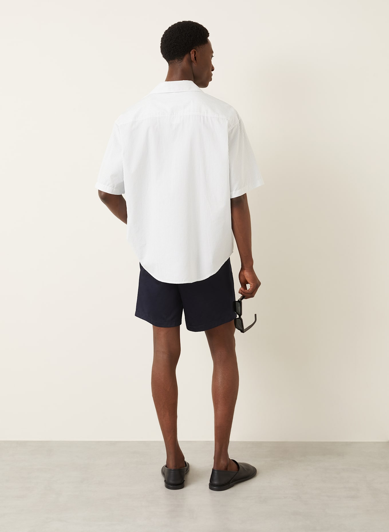 AMI PARIS Resort shirt comfort fit: WHITE / GRAY