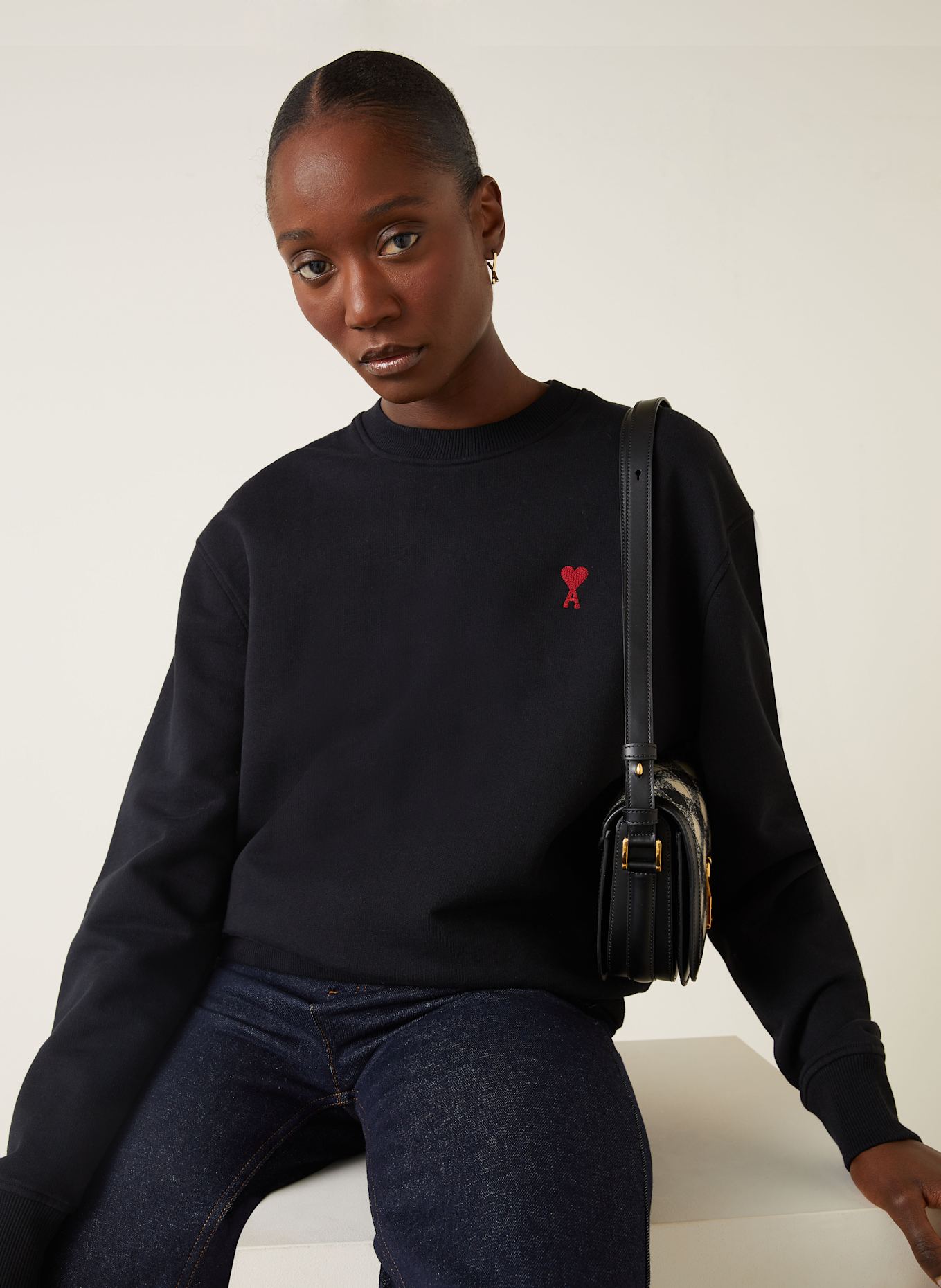 AMI PARIS Sweatshirt, Farbe: SCHWARZ (Bild 5)