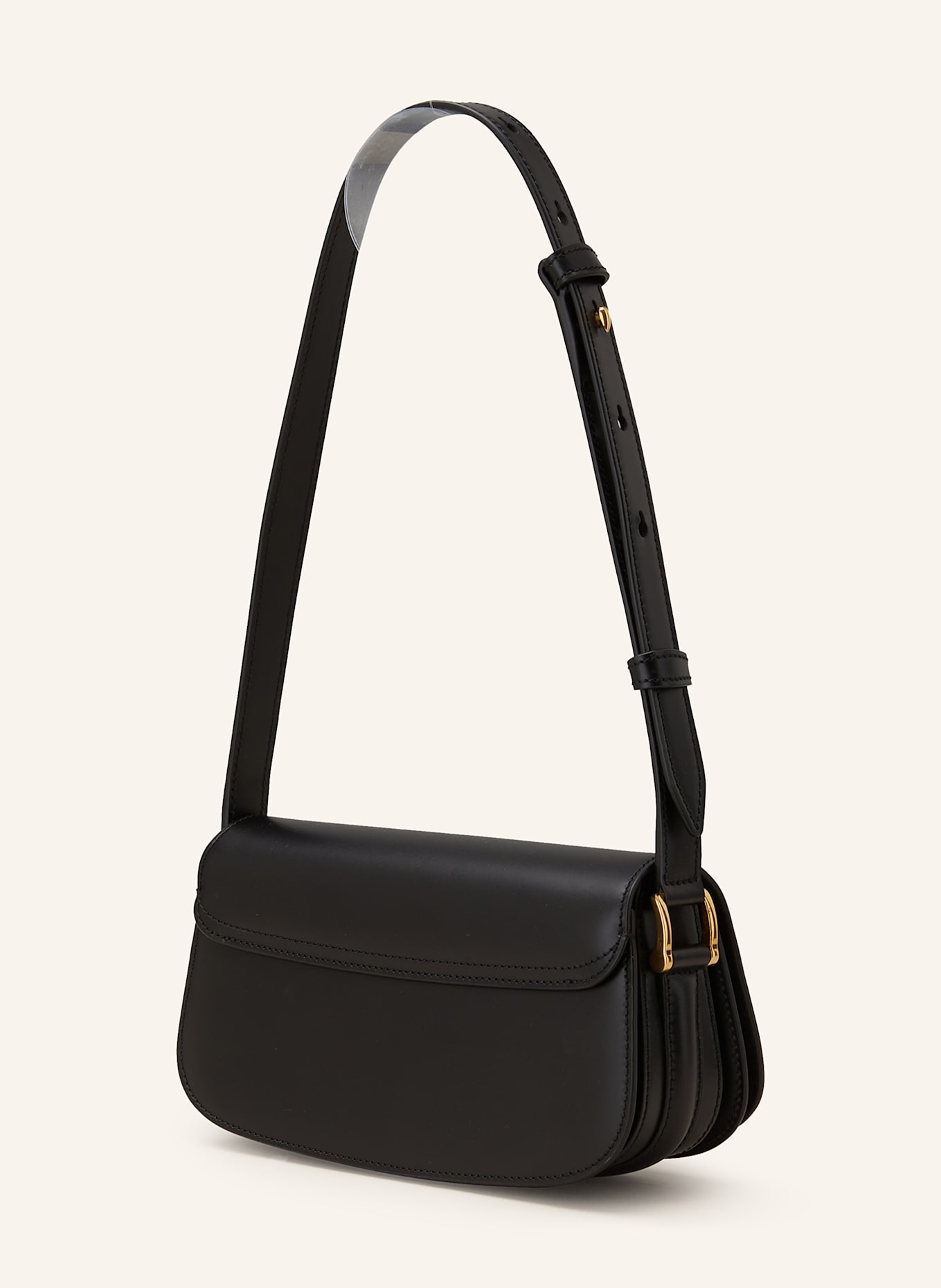 AMI PARIS Schultertasche PARIS PARIS: SCHWARZ